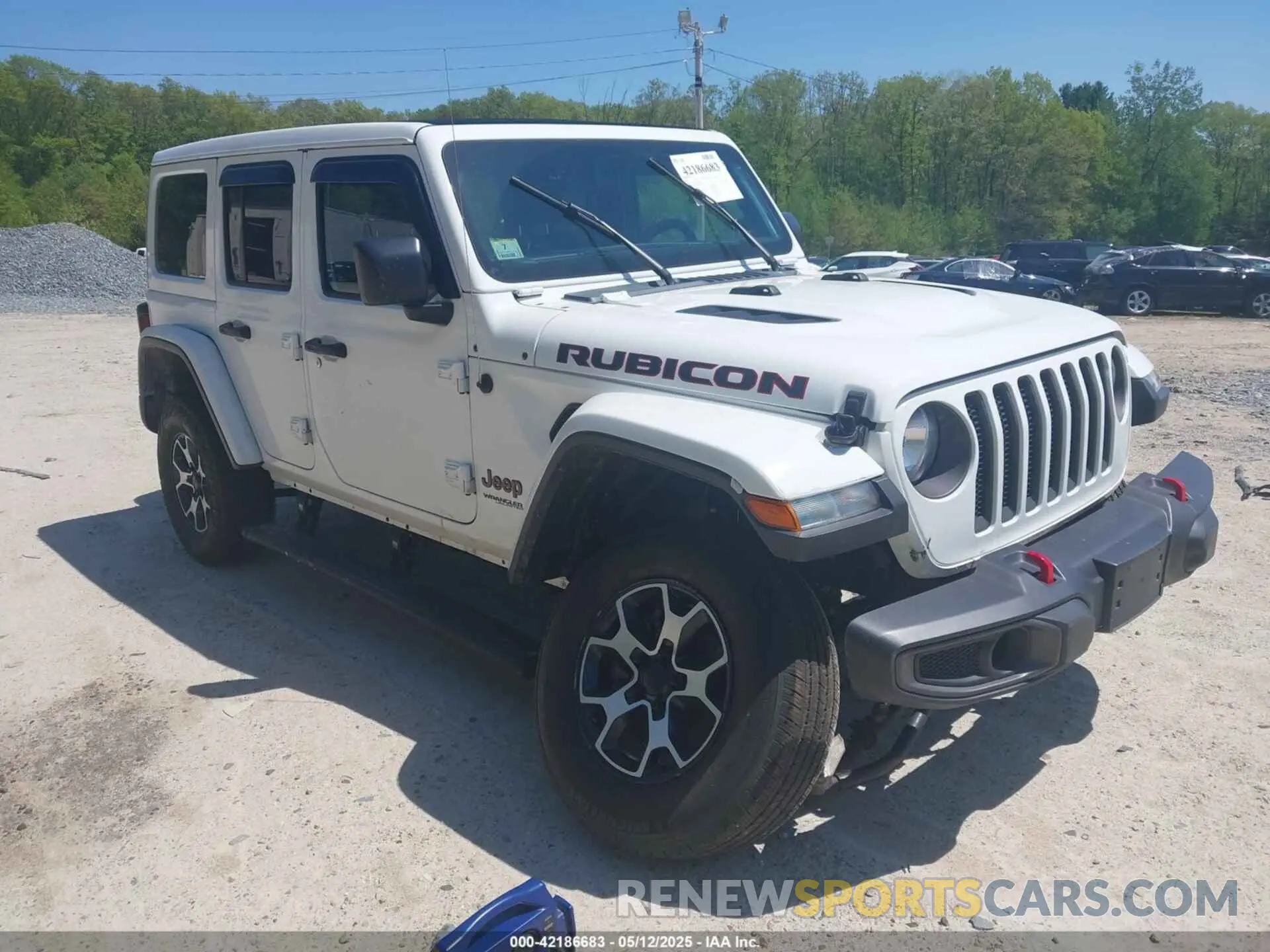 1 Photograph of a damaged car 1C4HJXFG5MW586842 JEEP WRANGLER UNLIMITED 2021