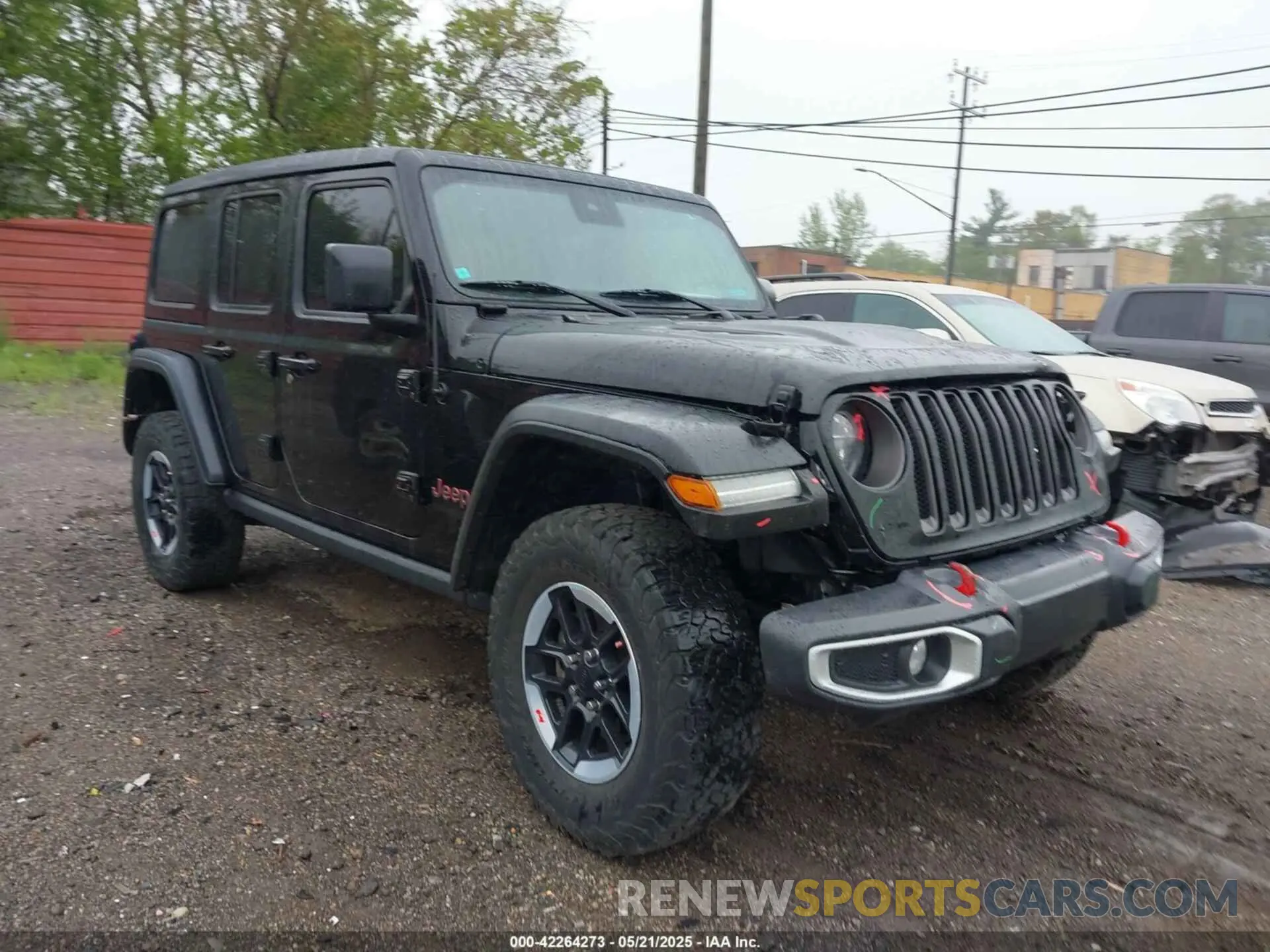 1 Photograph of a damaged car 1C4HJXFG8MW759060 JEEP WRANGLER UNLIMITED 2021