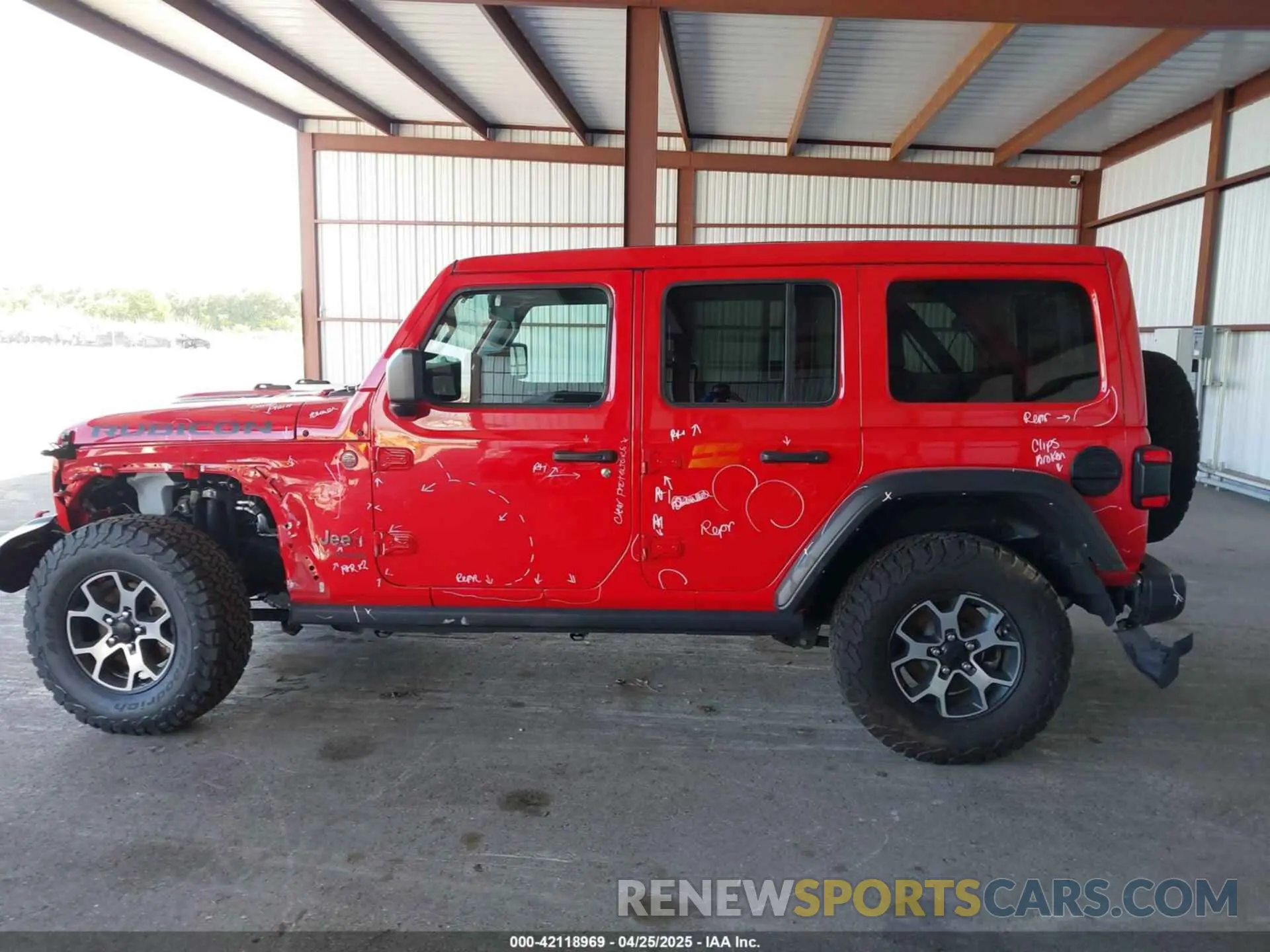14 Photograph of a damaged car 1C4HJXFG8MW785318 JEEP WRANGLER UNLIMITED 2021