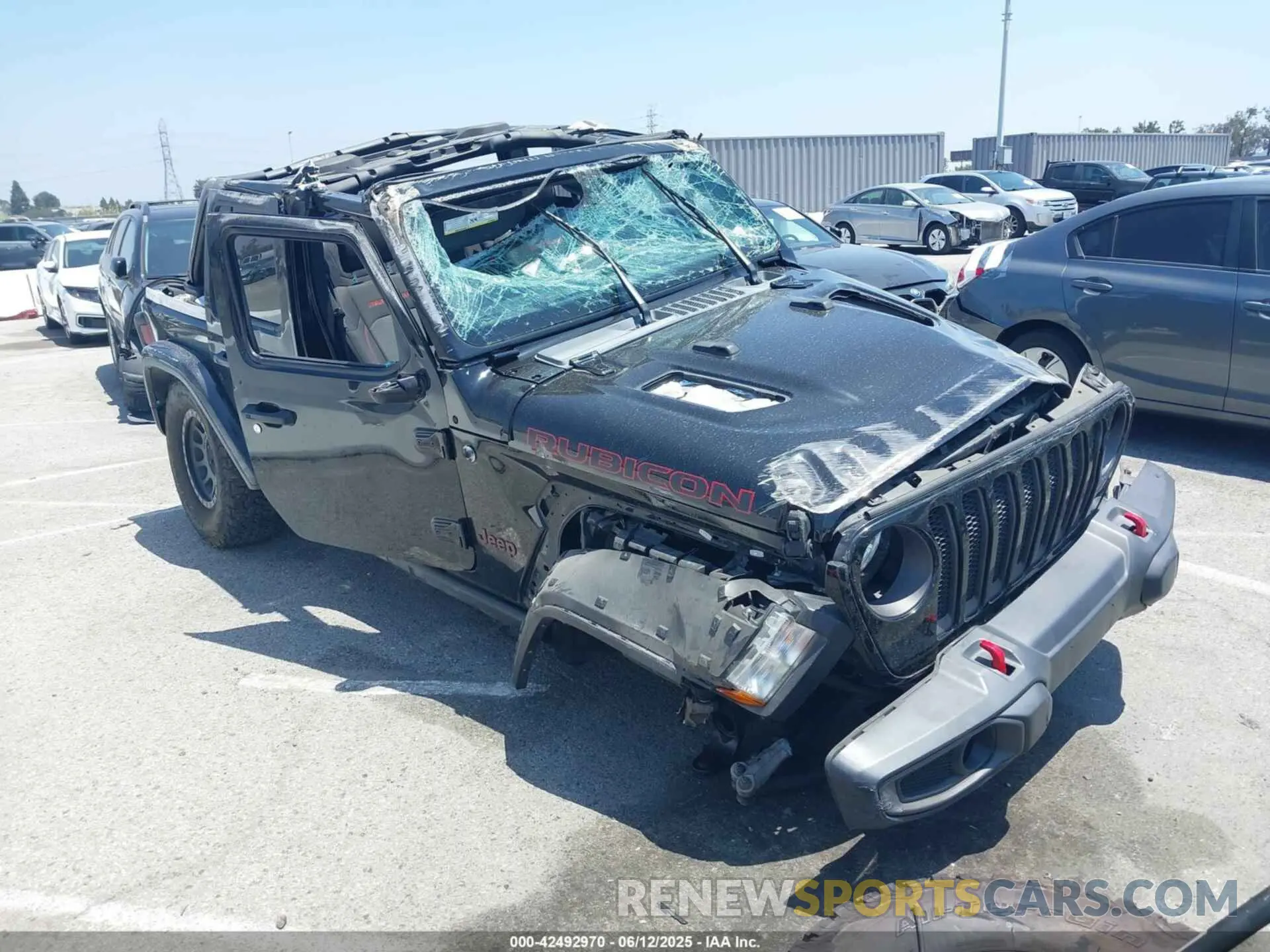 1 Photograph of a damaged car 1C4HJXFG9MW649103 JEEP WRANGLER UNLIMITED 2021