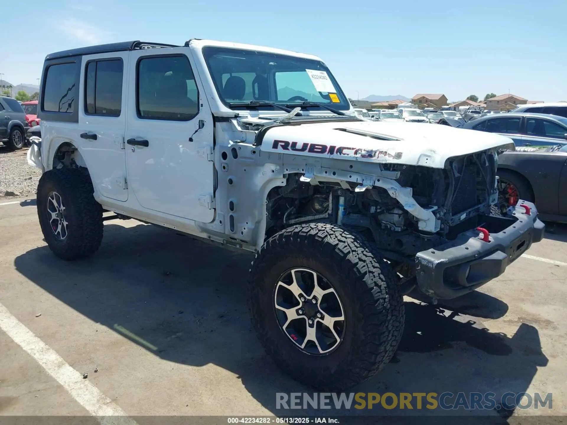 1 Photograph of a damaged car 1C4HJXFGXMW850556 JEEP WRANGLER UNLIMITED 2021