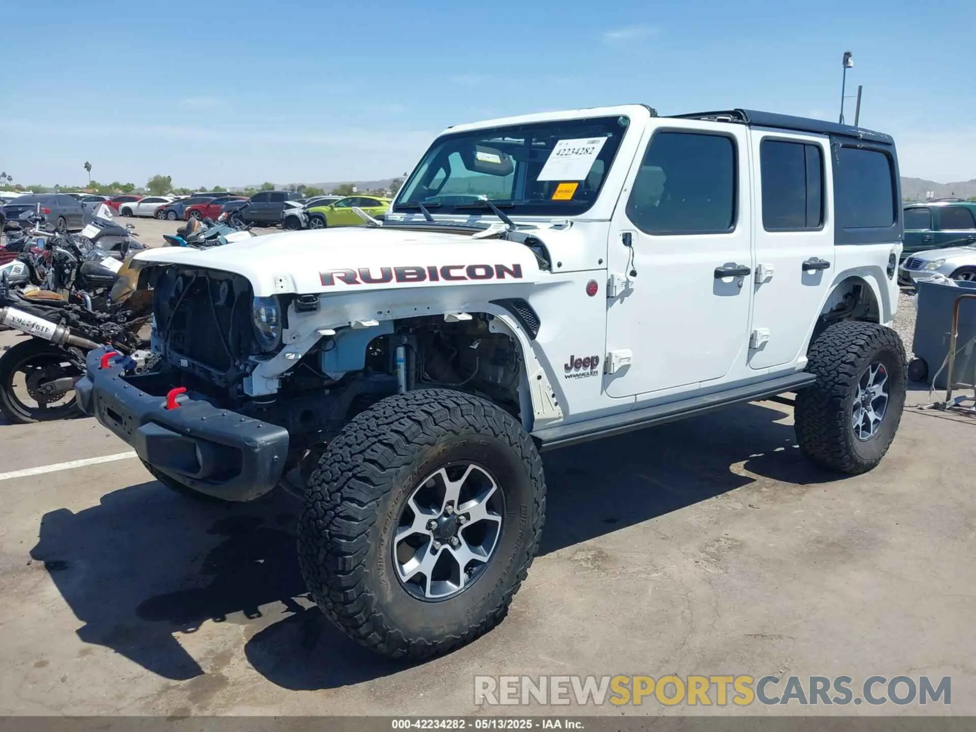 2 Photograph of a damaged car 1C4HJXFGXMW850556 JEEP WRANGLER UNLIMITED 2021