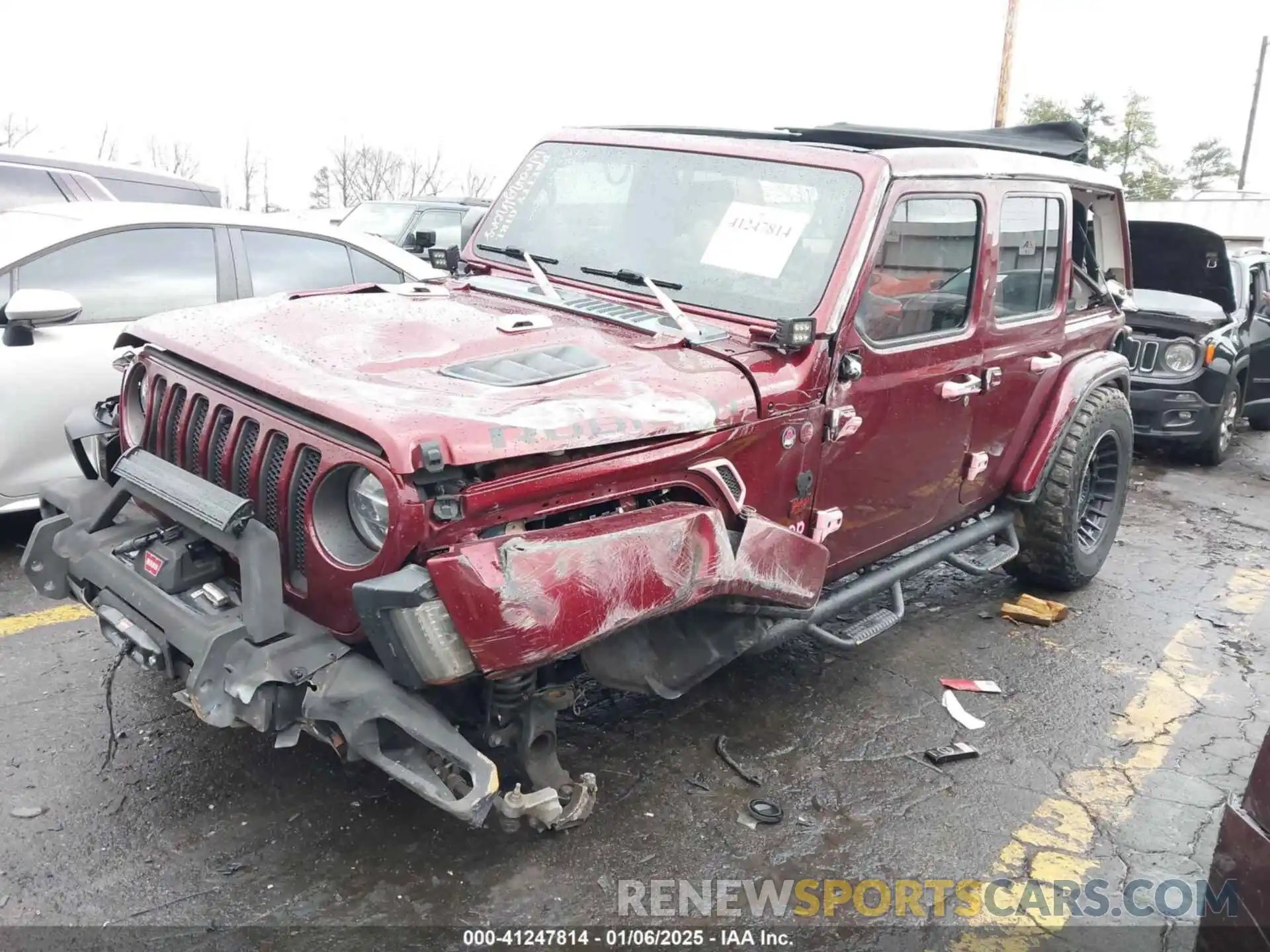 2 Photograph of a damaged car 1C4HJXFN1MW617356 JEEP WRANGLER UNLIMITED 2021