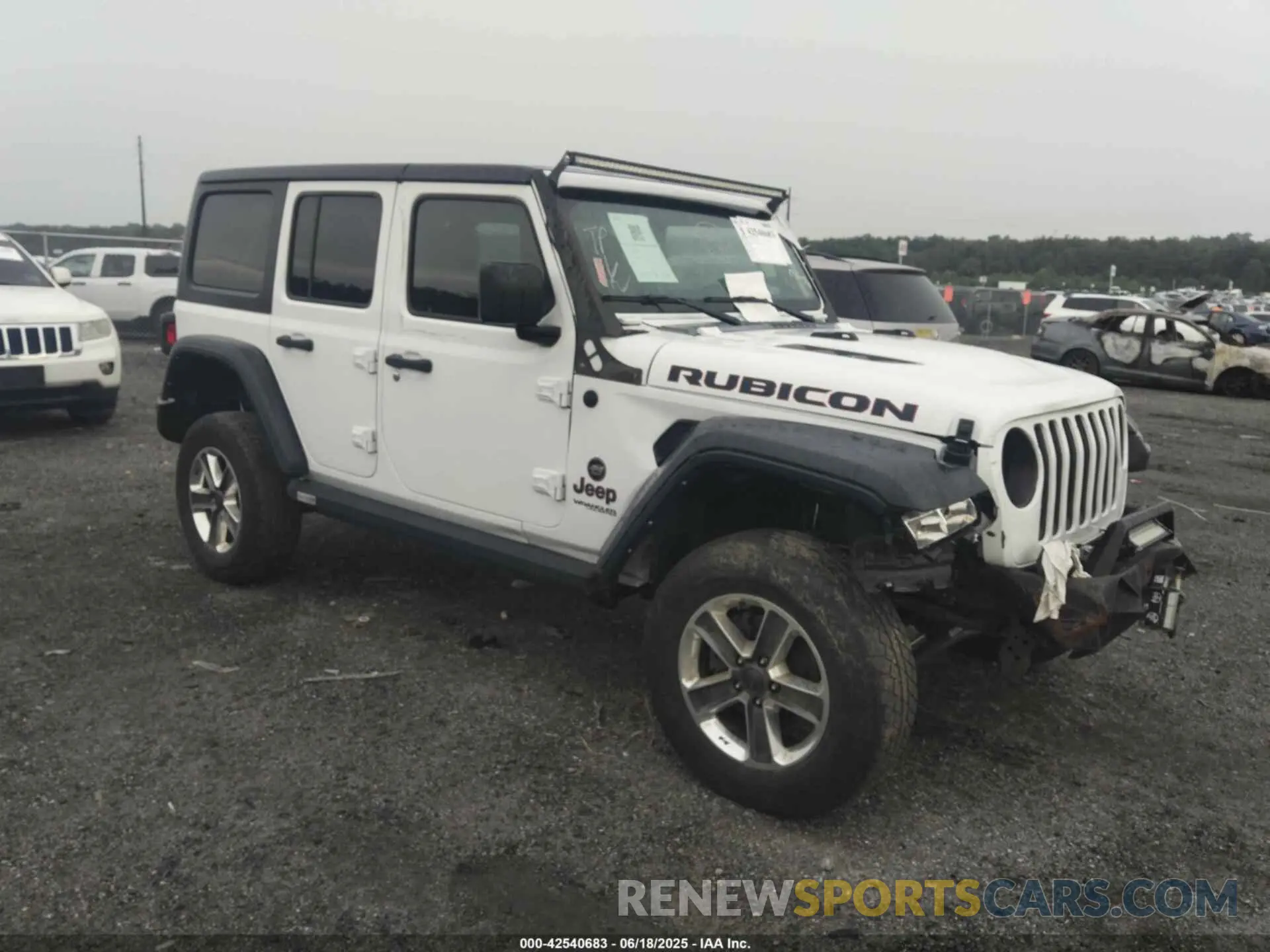 1 Photograph of a damaged car 1C4HJXFN1MW796739 JEEP WRANGLER UNLIMITED 2021