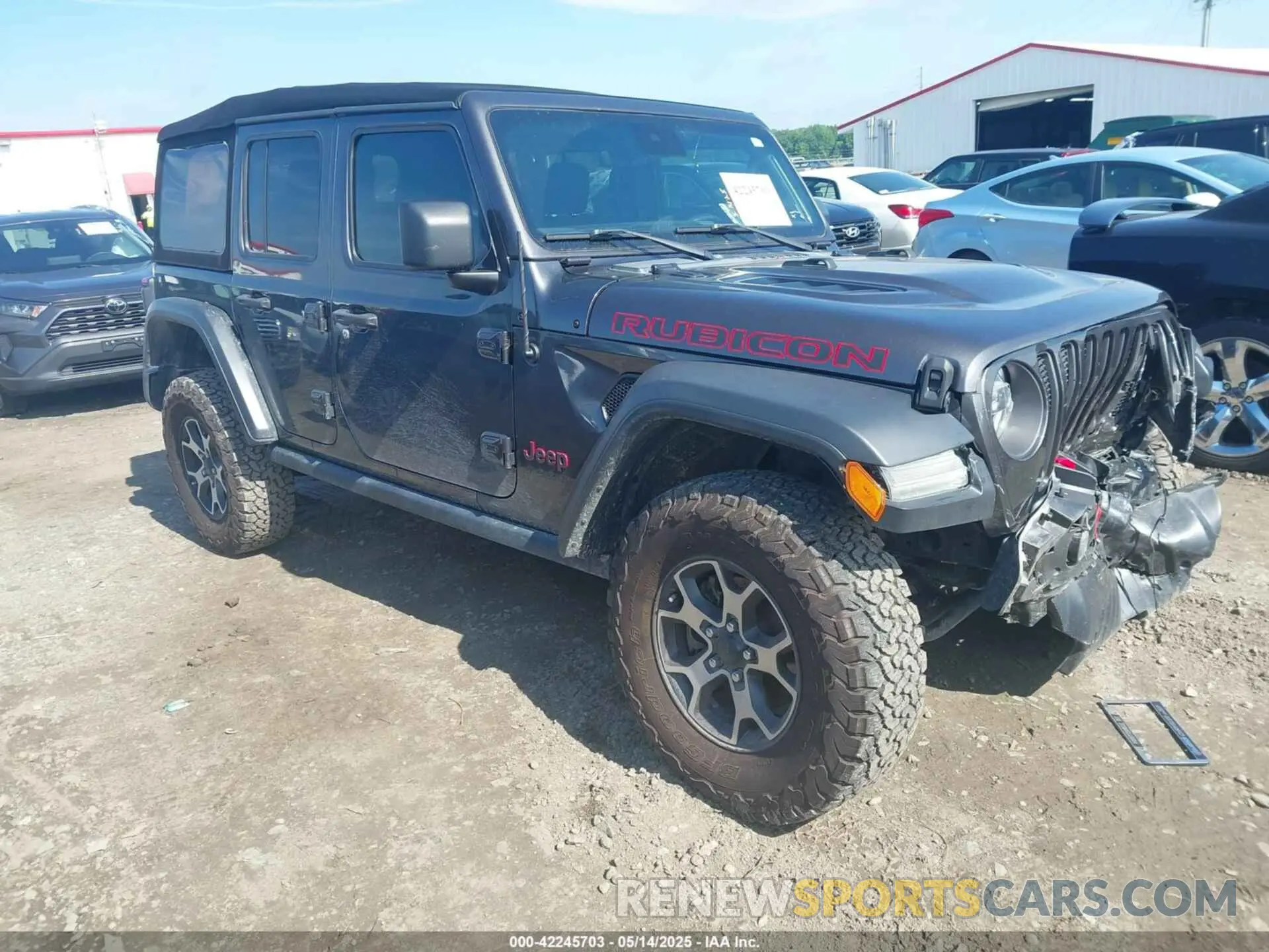 1 Photograph of a damaged car 1C4HJXFN5MW509483 JEEP WRANGLER UNLIMITED 2021