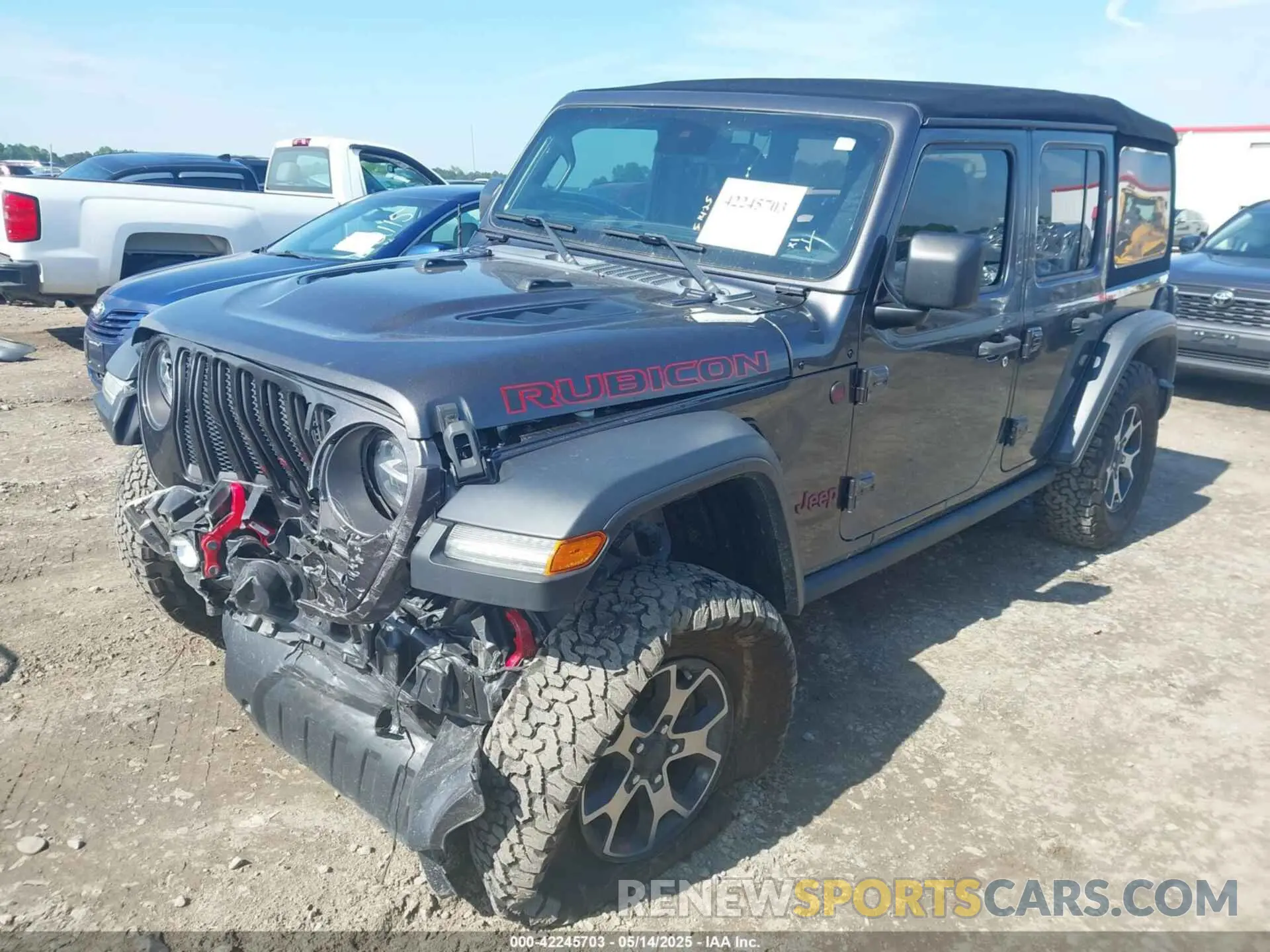2 Photograph of a damaged car 1C4HJXFN5MW509483 JEEP WRANGLER UNLIMITED 2021