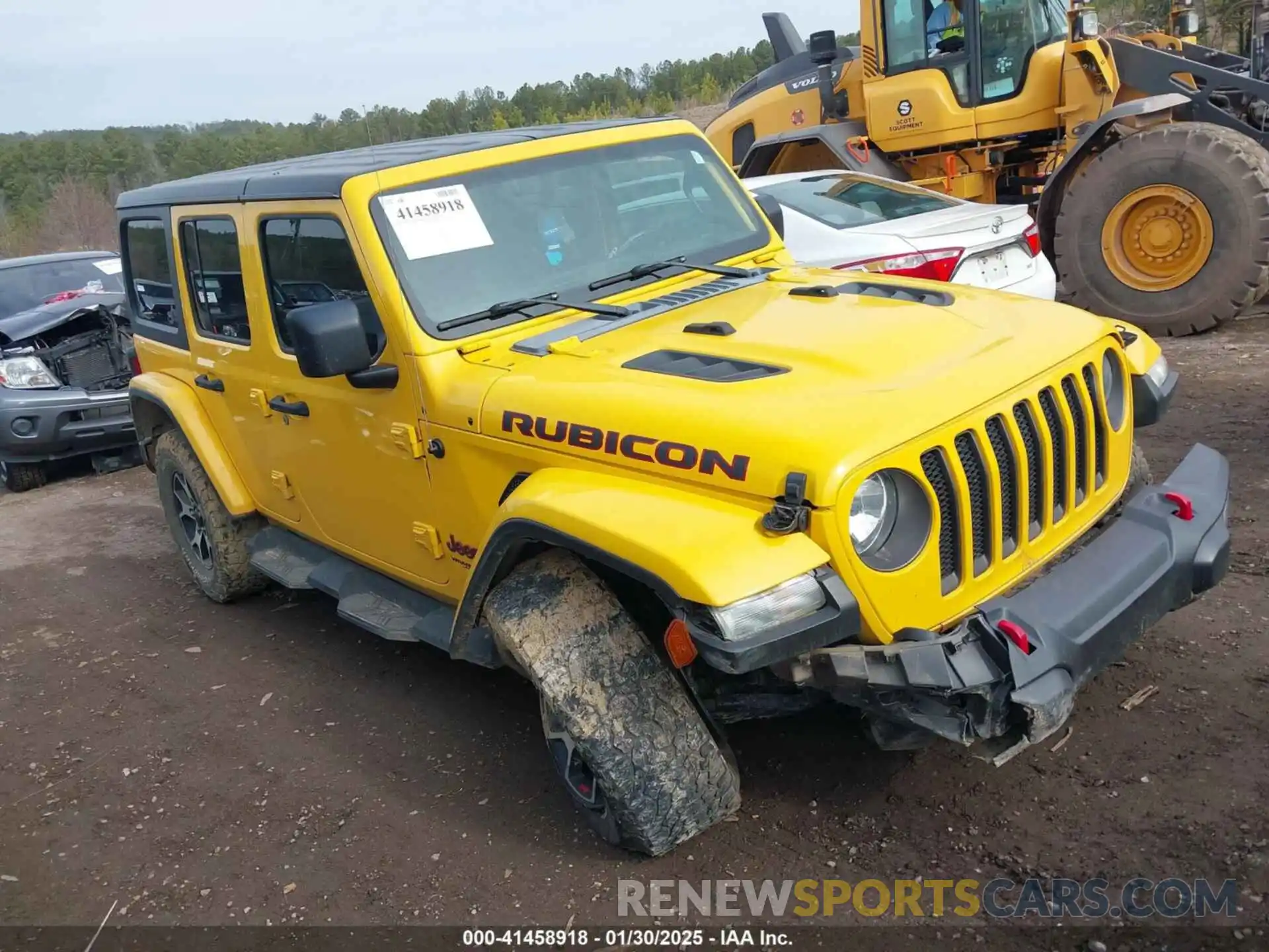 1 Photograph of a damaged car 1C4HJXFN9MW658365 JEEP WRANGLER UNLIMITED 2021