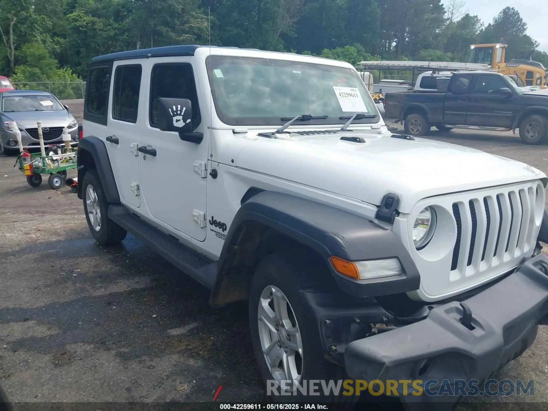 1 Photograph of a damaged car 1C4HJXKN2MW623723 JEEP WRANGLER UNLIMITED 2021