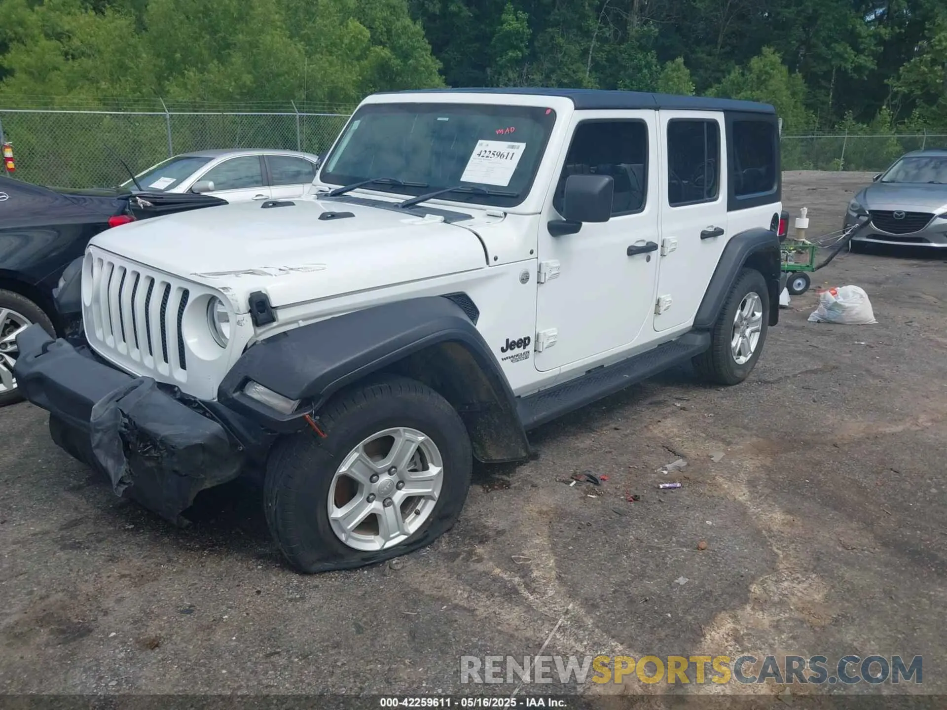 2 Photograph of a damaged car 1C4HJXKN2MW623723 JEEP WRANGLER UNLIMITED 2021