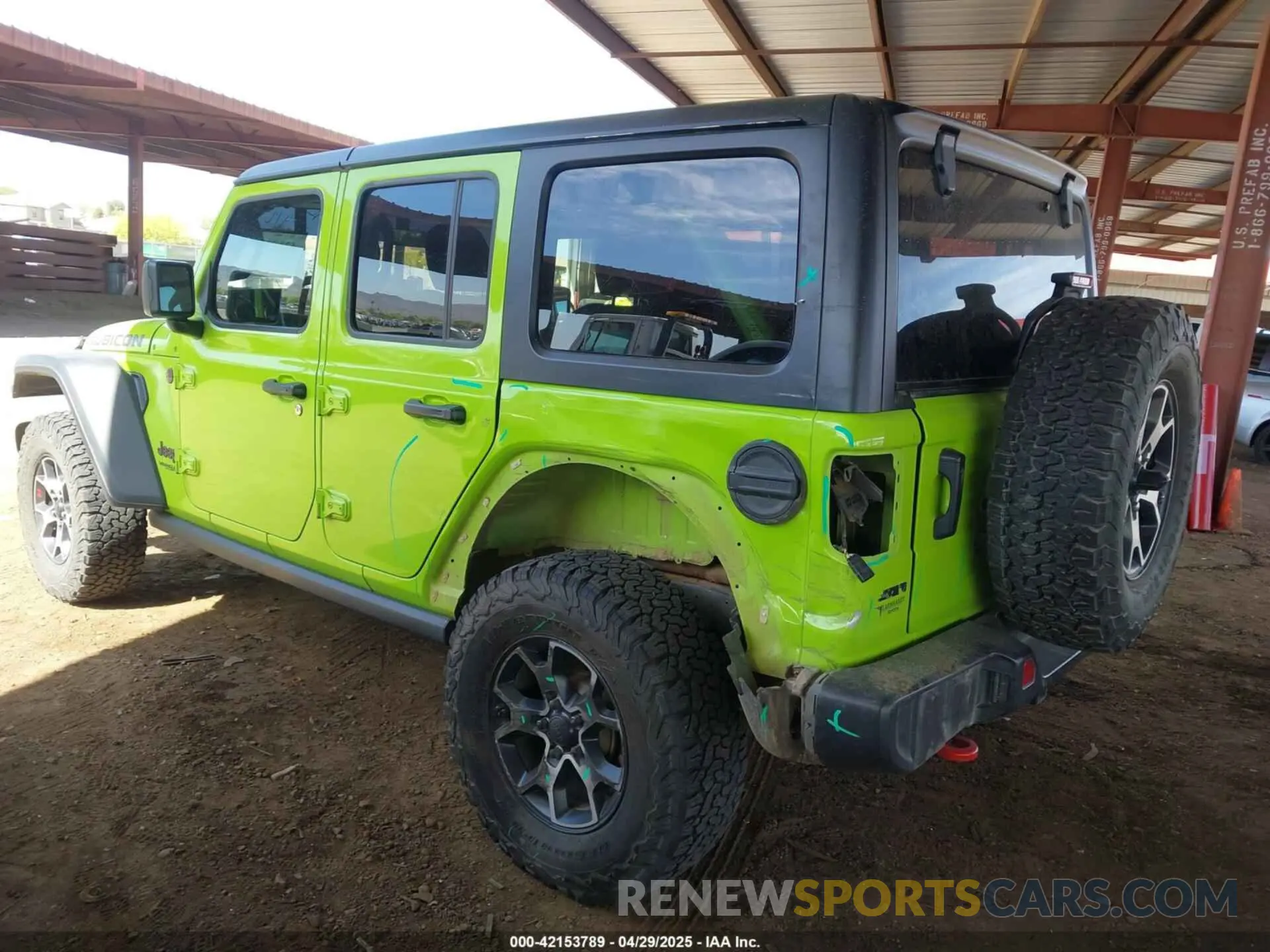 3 Photograph of a damaged car 1C4JJXFM4MW833906 JEEP WRANGLER UNLIMITED 2021