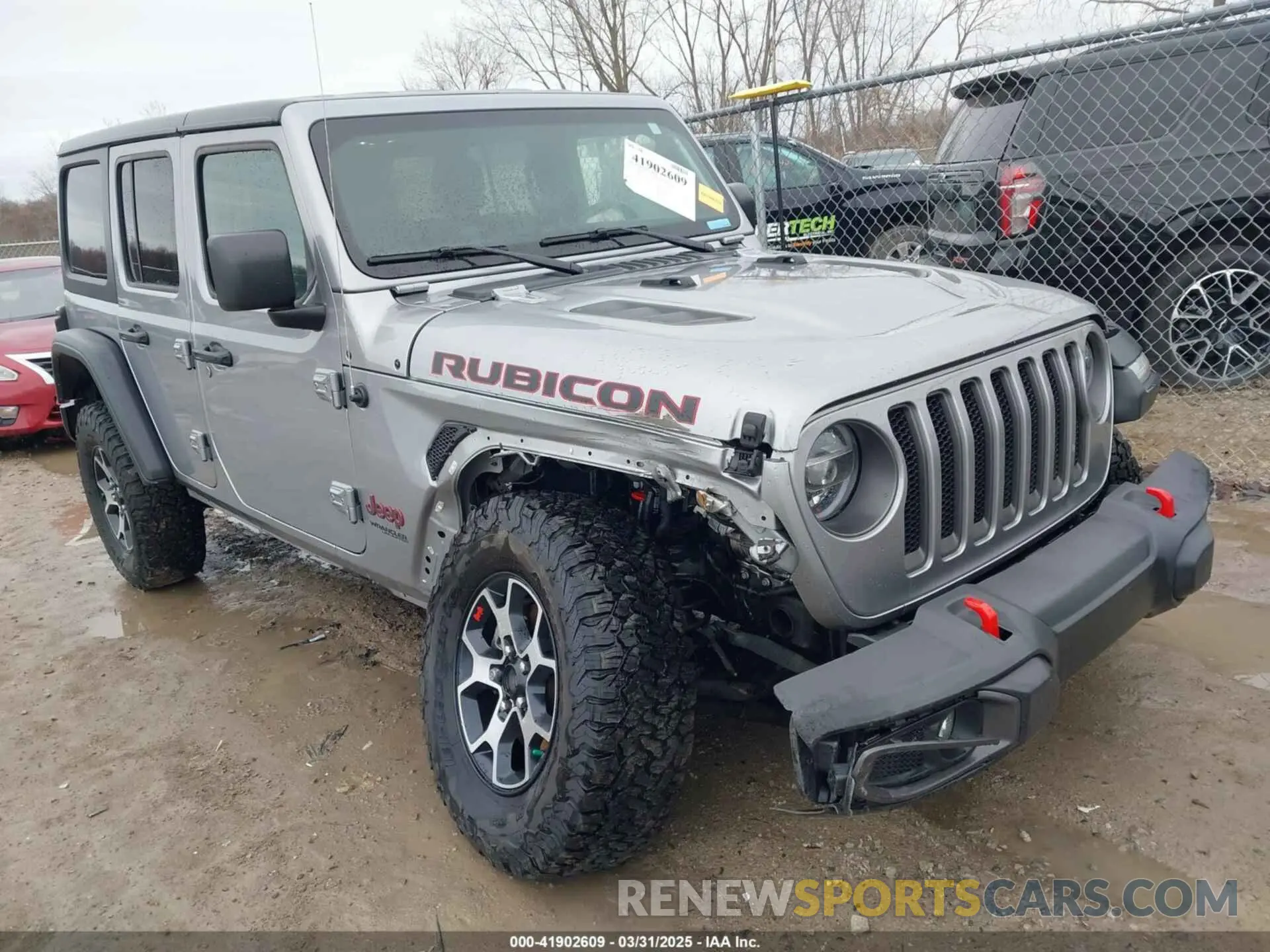 1 Photograph of a damaged car 1C4JJXFM6MW543912 JEEP WRANGLER UNLIMITED 2021