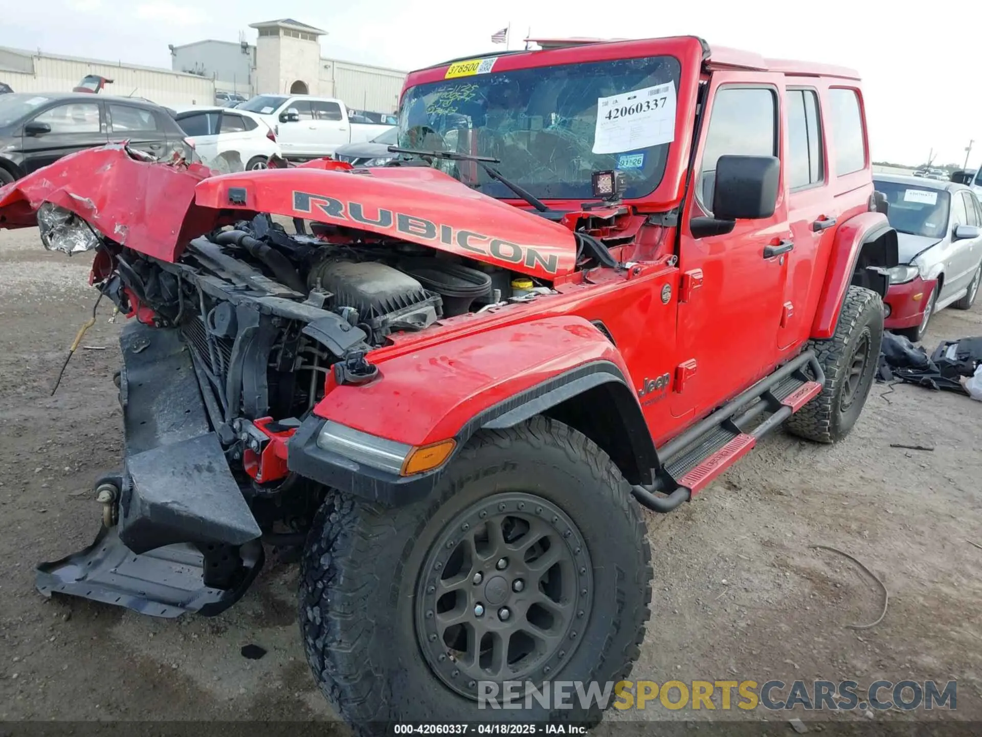 2 Photograph of a damaged car 1C4JJXSJ0MW827483 JEEP WRANGLER UNLIMITED 2021