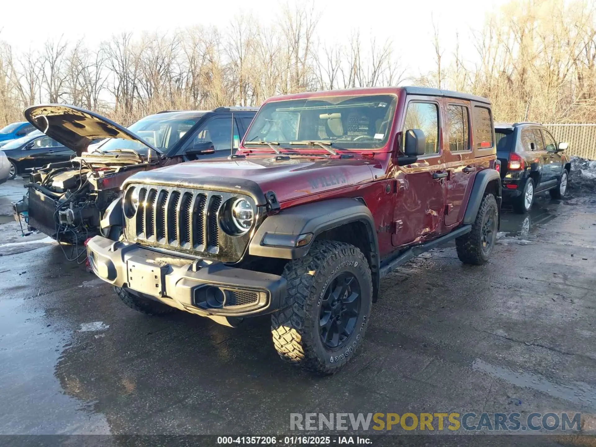 2 Photograph of a damaged car 1C4HJXDG1NW106171 JEEP WRANGLER UNLIMITED 2022