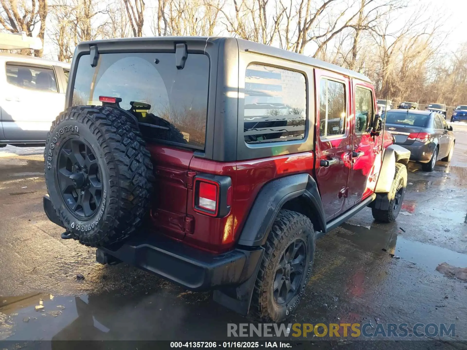 4 Photograph of a damaged car 1C4HJXDG1NW106171 JEEP WRANGLER UNLIMITED 2022