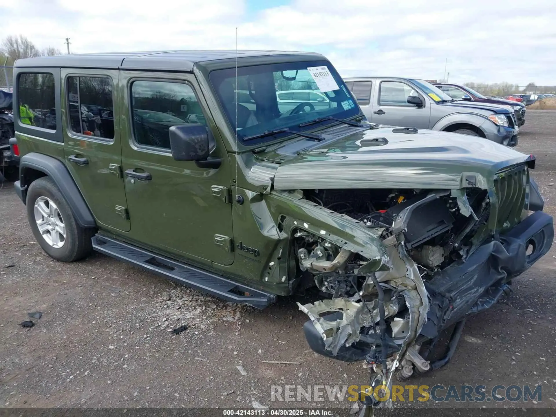 1 Photograph of a damaged car 1C4HJXDG4NW176957 JEEP WRANGLER UNLIMITED 2022
