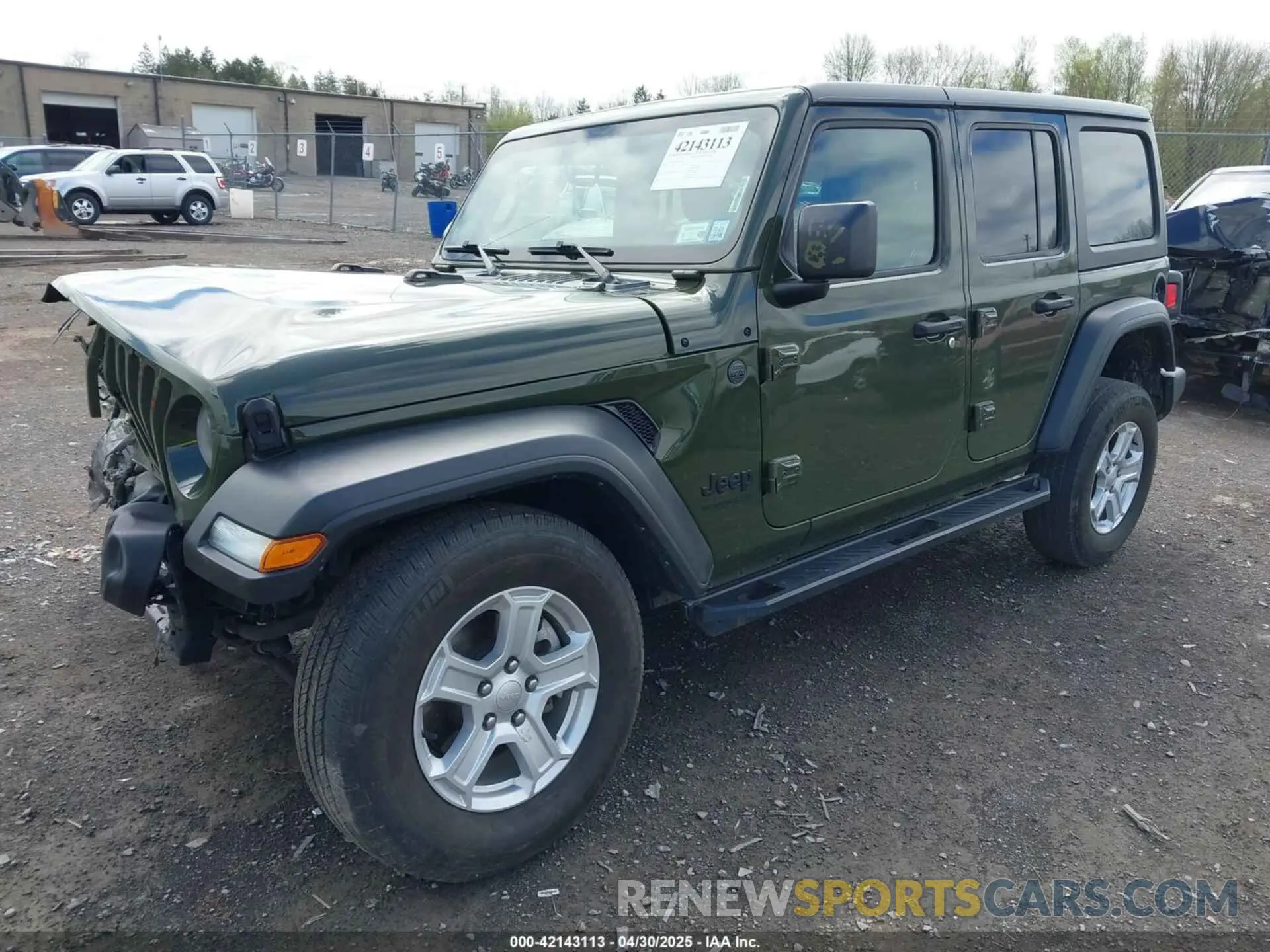 2 Photograph of a damaged car 1C4HJXDG4NW176957 JEEP WRANGLER UNLIMITED 2022