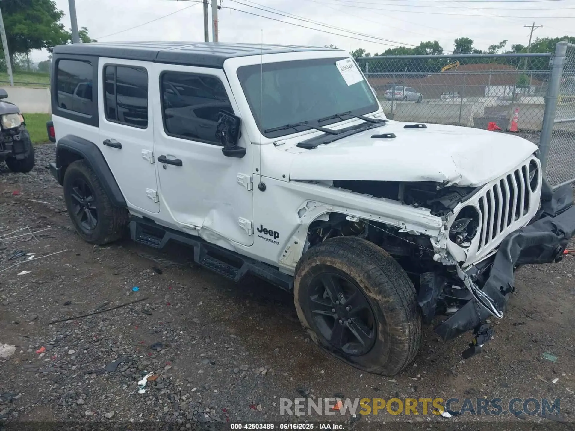 1 Photograph of a damaged car 1C4HJXDGXNW201781 JEEP WRANGLER UNLIMITED 2022