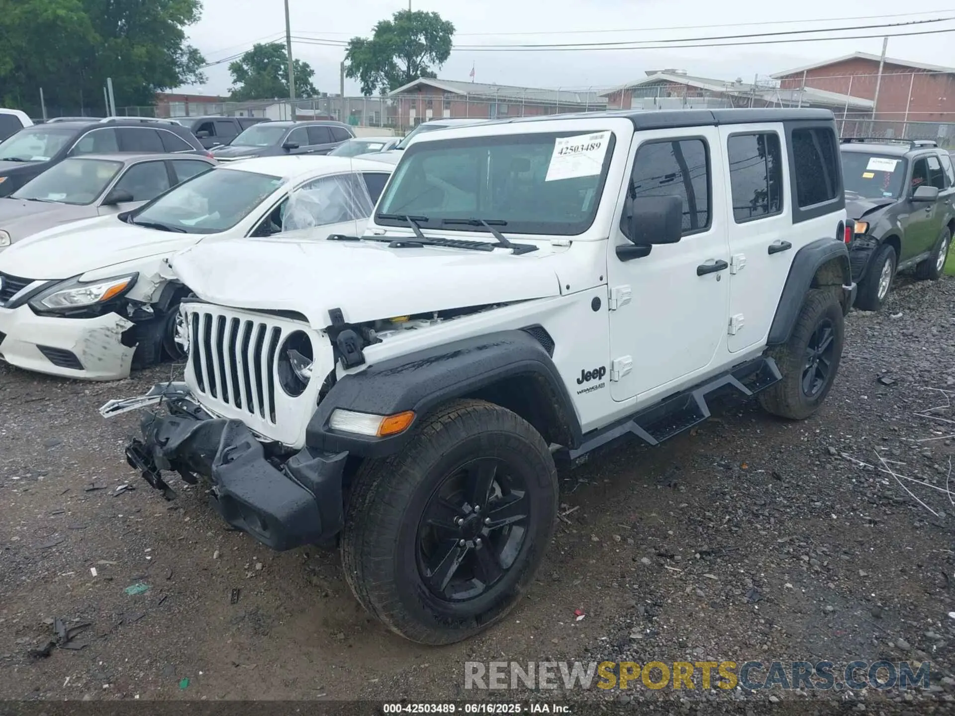 2 Photograph of a damaged car 1C4HJXDGXNW201781 JEEP WRANGLER UNLIMITED 2022