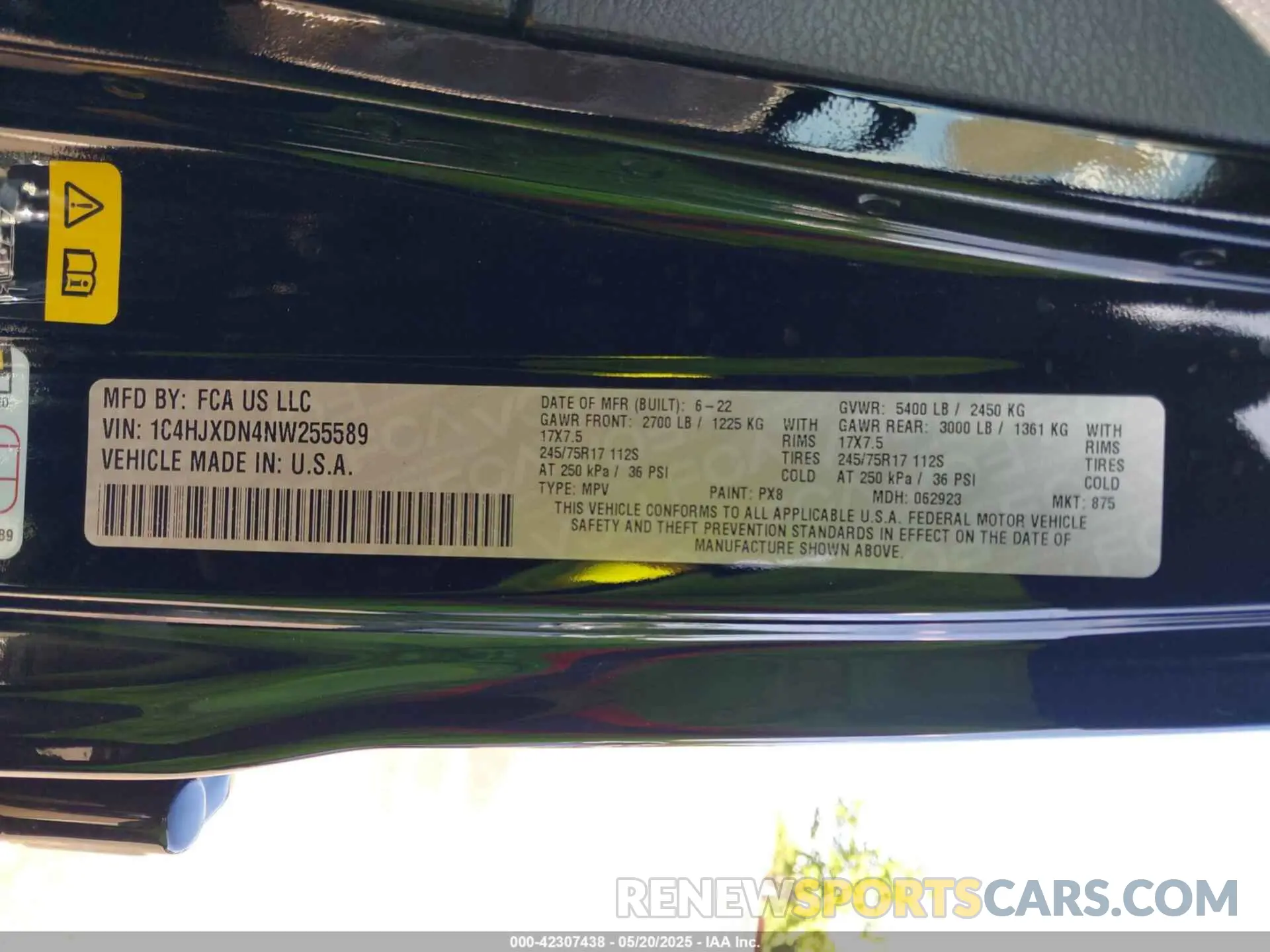9 Photograph of a damaged car 1C4HJXDN4NW255589 JEEP WRANGLER UNLIMITED 2022