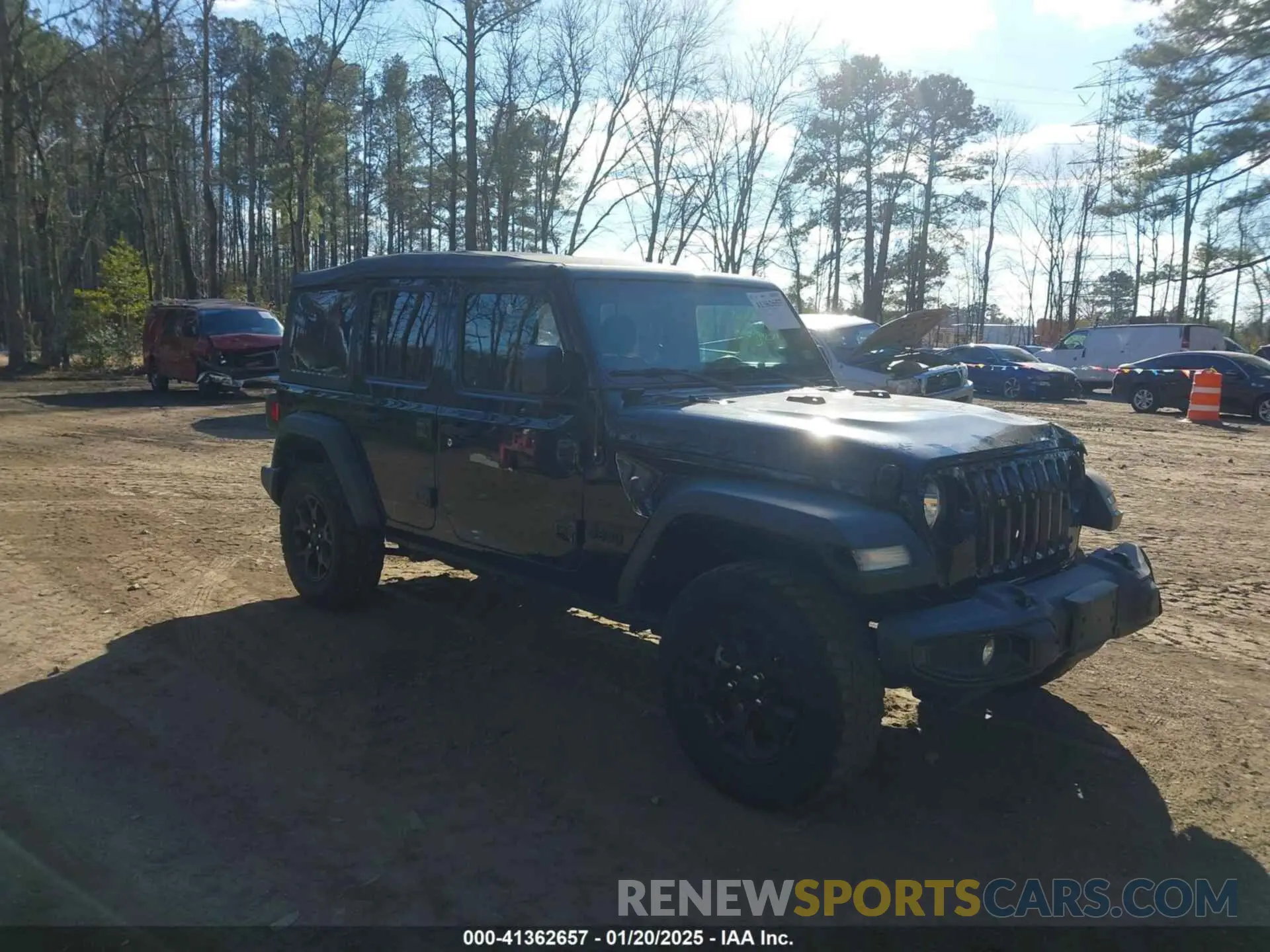 1 Photograph of a damaged car 1C4HJXDN6NW132859 JEEP WRANGLER UNLIMITED 2022