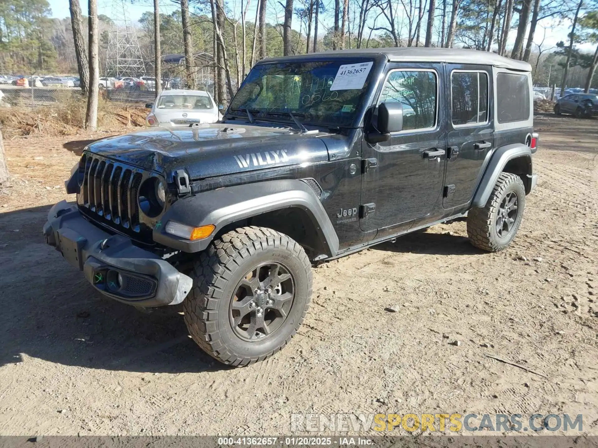2 Photograph of a damaged car 1C4HJXDN6NW132859 JEEP WRANGLER UNLIMITED 2022