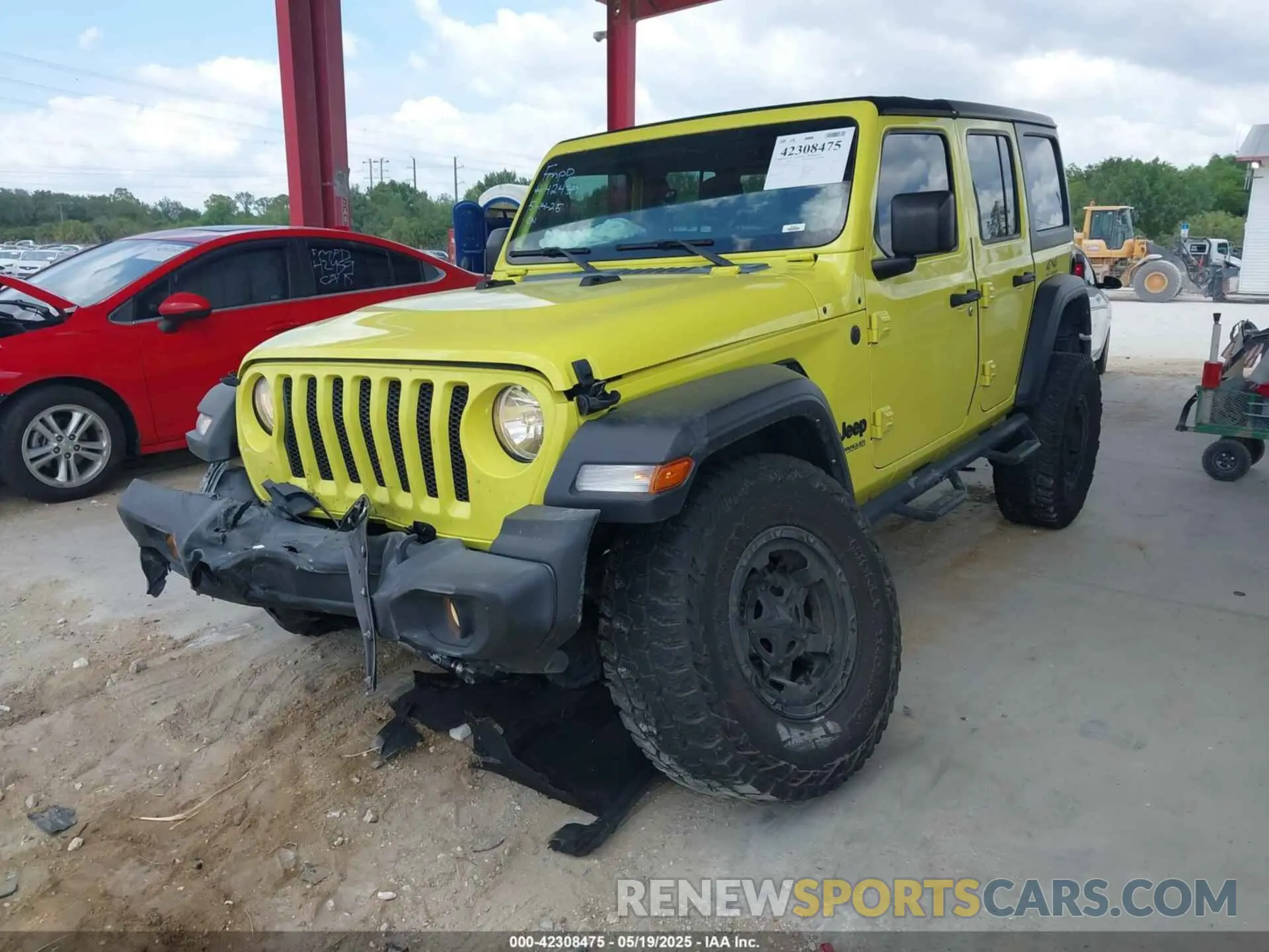 2 Photograph of a damaged car 1C4HJXDN7NW258132 JEEP WRANGLER UNLIMITED 2022