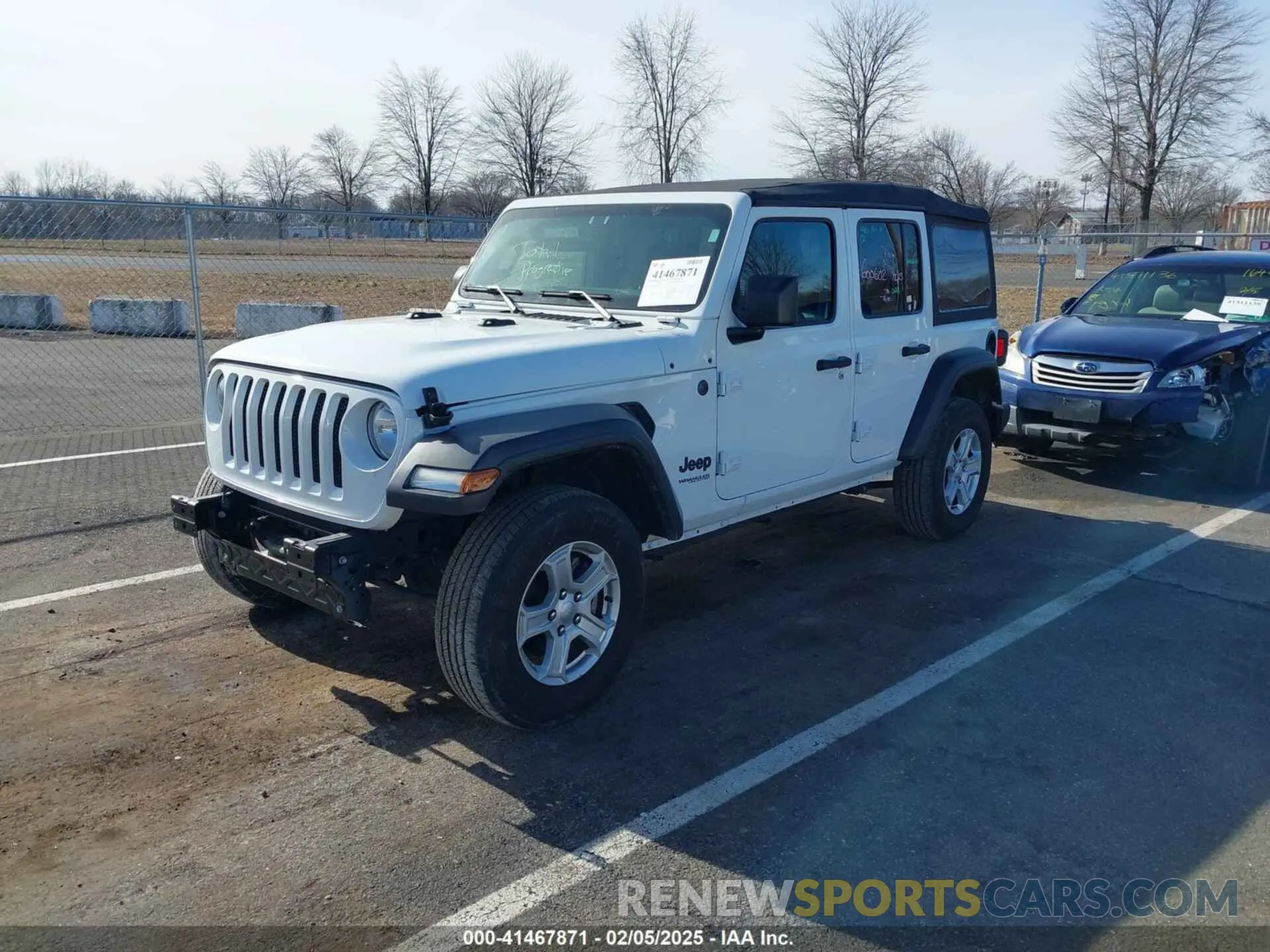 2 Photograph of a damaged car 1C4HJXDN9NW270184 JEEP WRANGLER UNLIMITED 2022