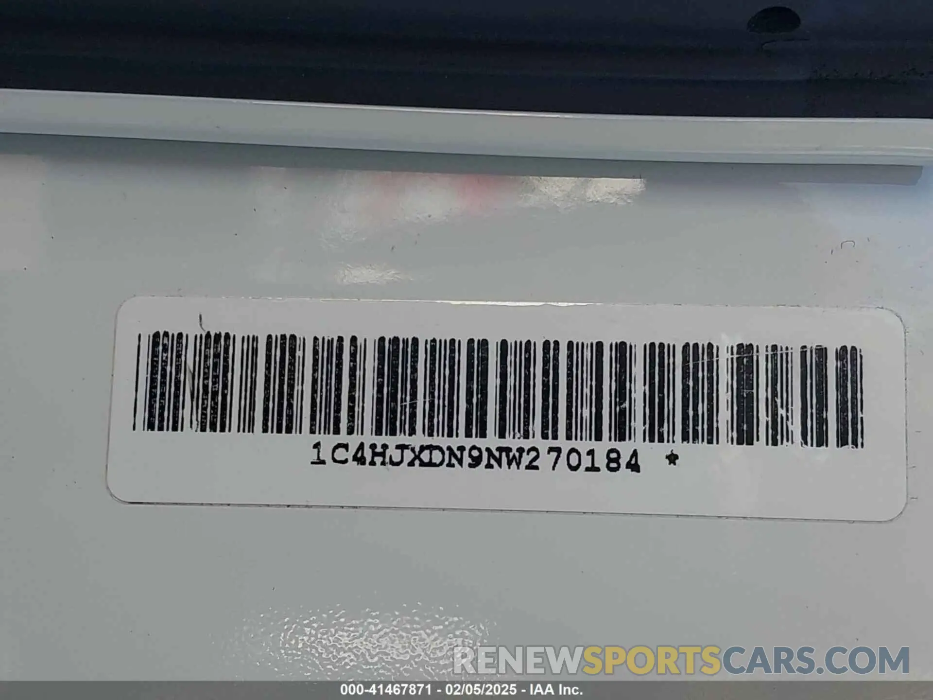 9 Photograph of a damaged car 1C4HJXDN9NW270184 JEEP WRANGLER UNLIMITED 2022