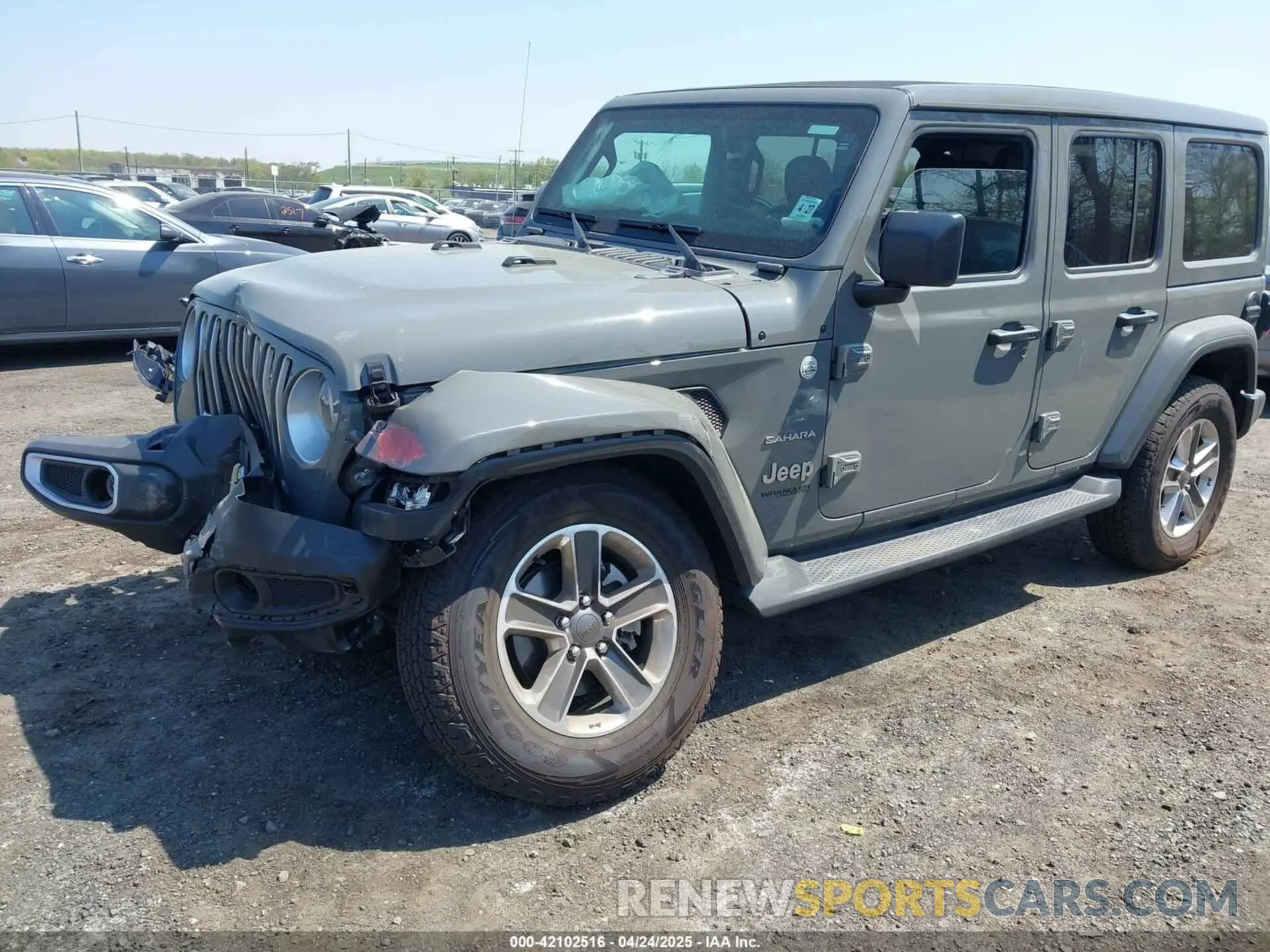 2 Photograph of a damaged car 1C4HJXEM7NW206585 JEEP WRANGLER UNLIMITED 2022
