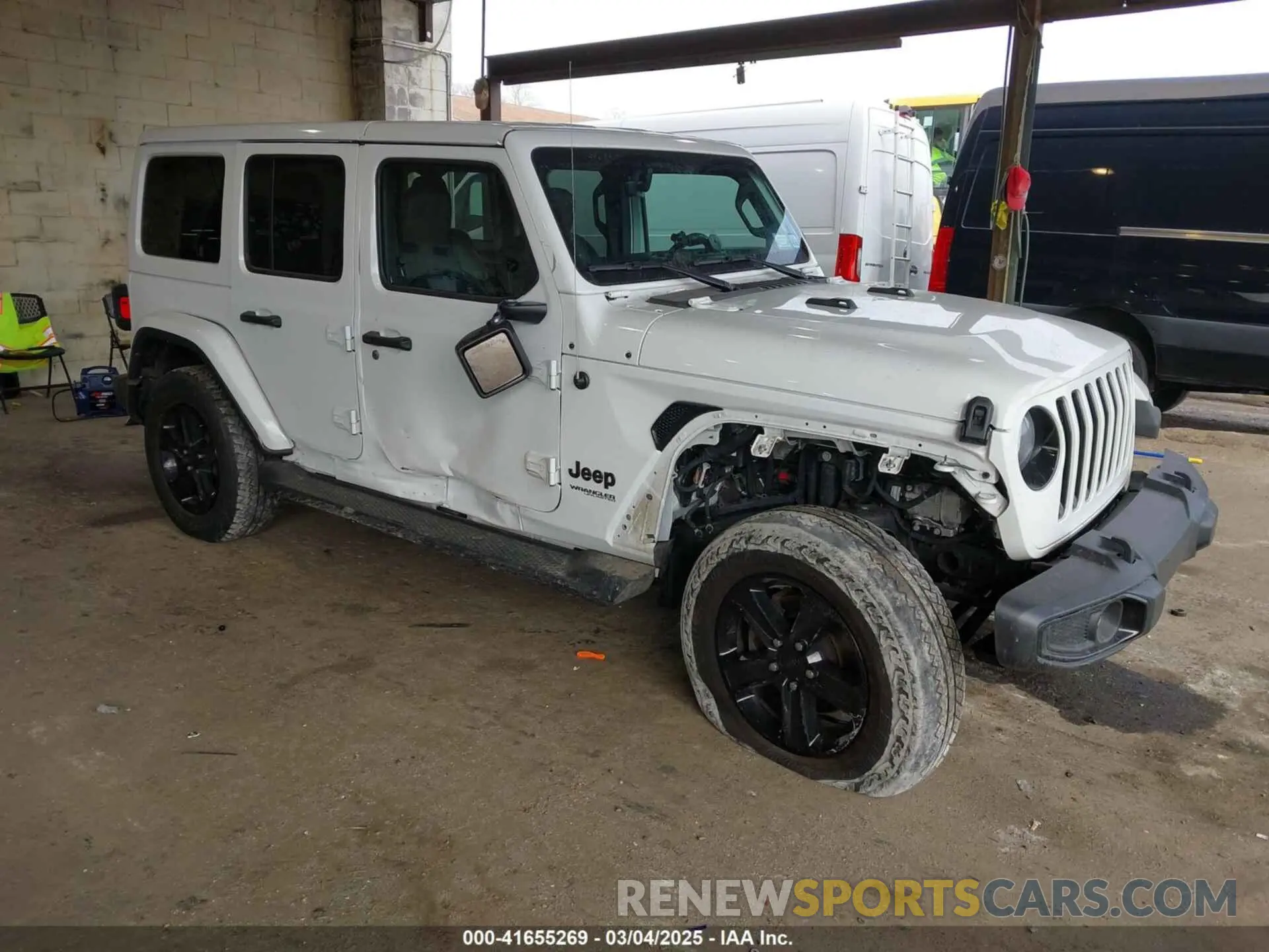 1 Photograph of a damaged car 1C4HJXEN3NW261897 JEEP WRANGLER UNLIMITED 2022