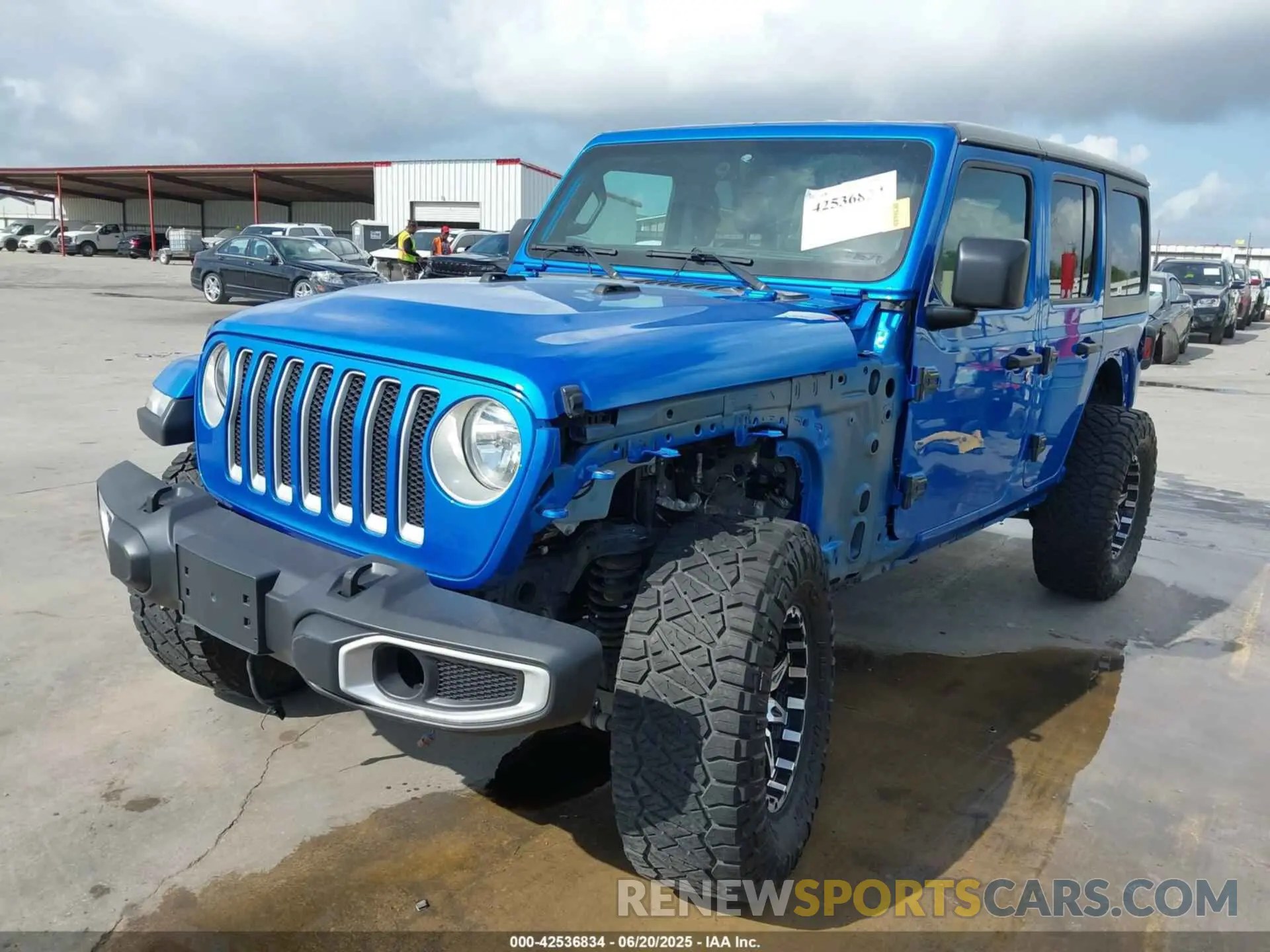 2 Photograph of a damaged car 1C4HJXENXNW118607 JEEP WRANGLER UNLIMITED 2022