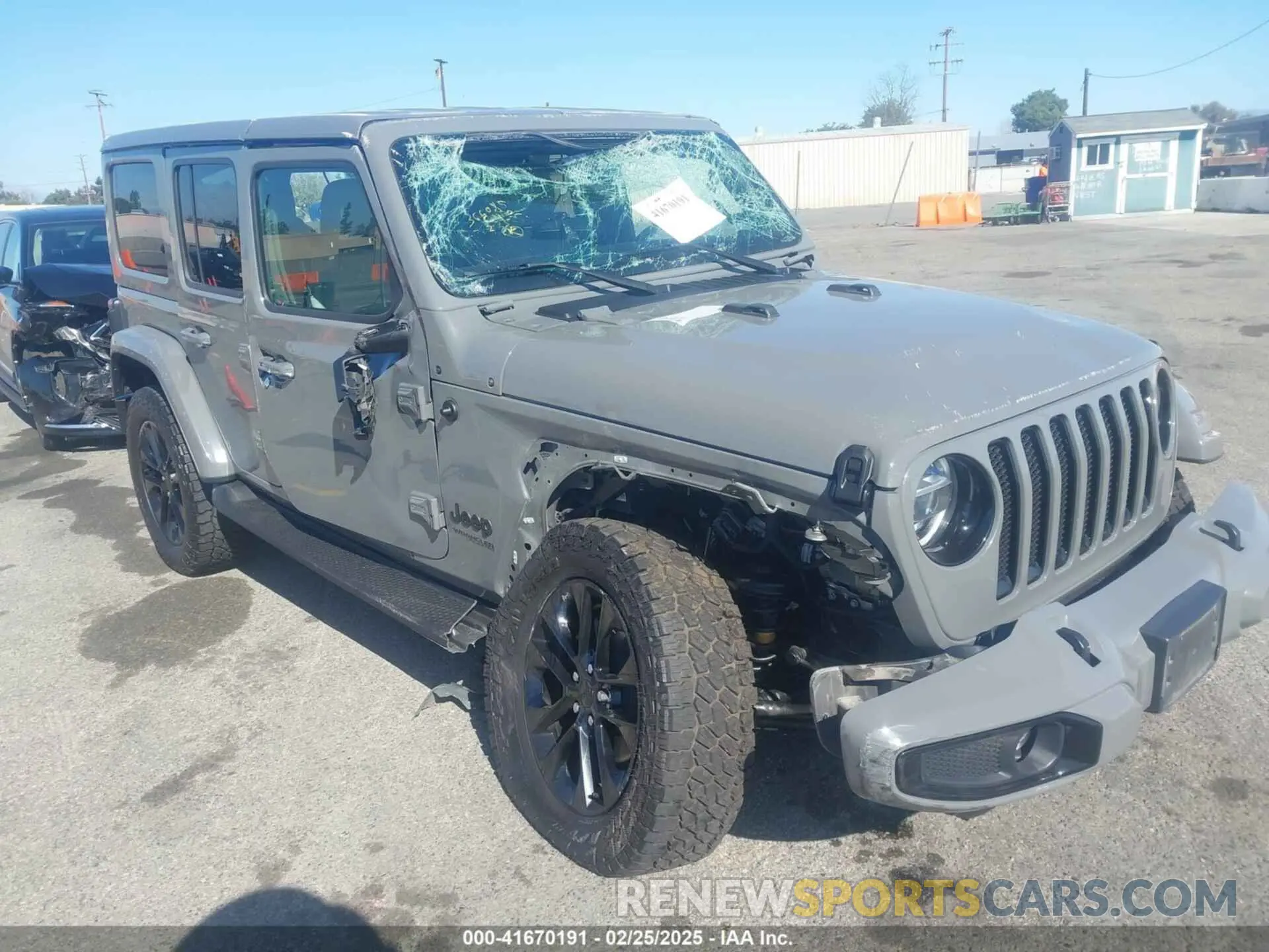 1 Photograph of a damaged car 1C4HJXENXNW138856 JEEP WRANGLER UNLIMITED 2022