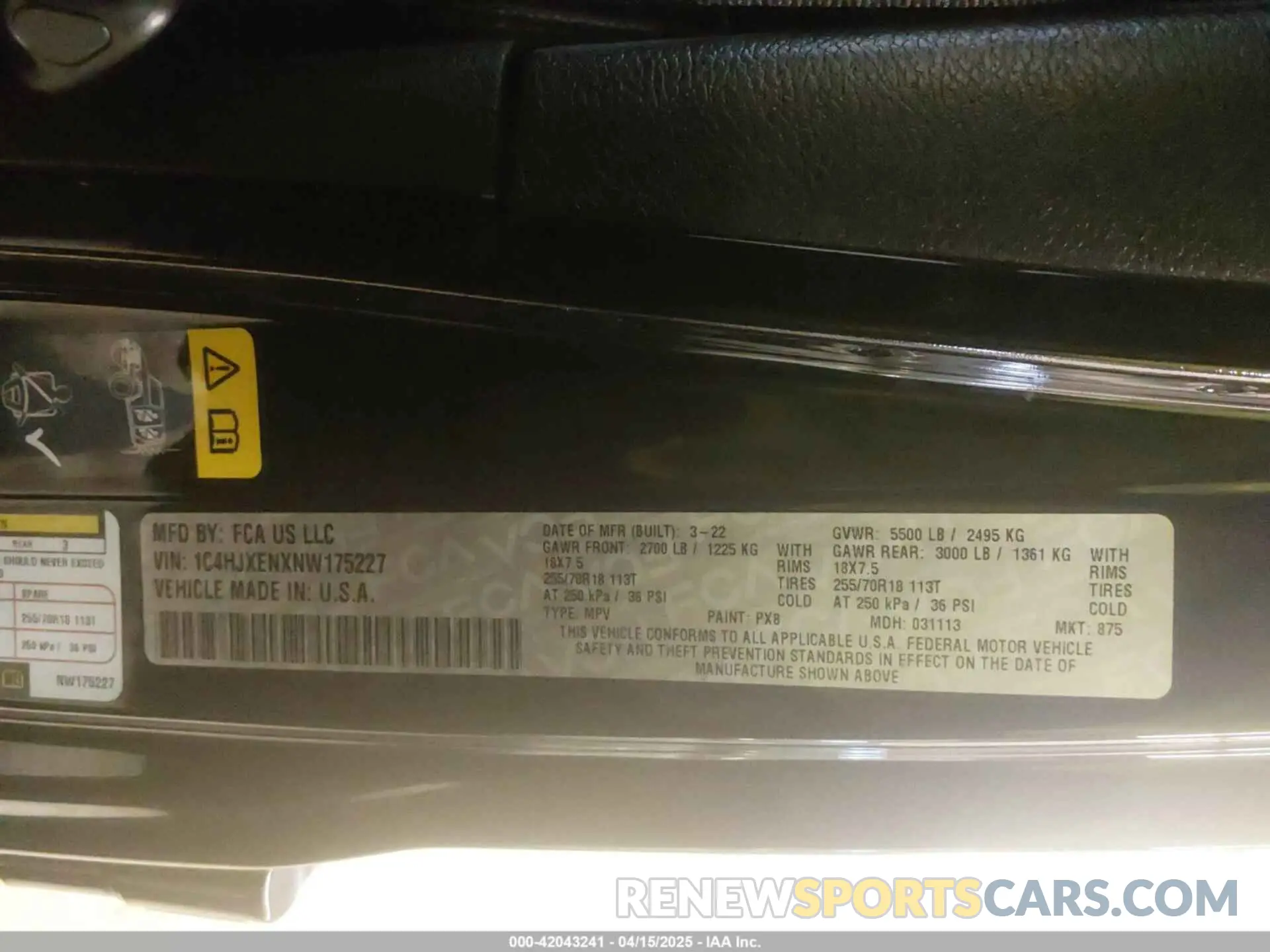 9 Photograph of a damaged car 1C4HJXENXNW175227 JEEP WRANGLER UNLIMITED 2022