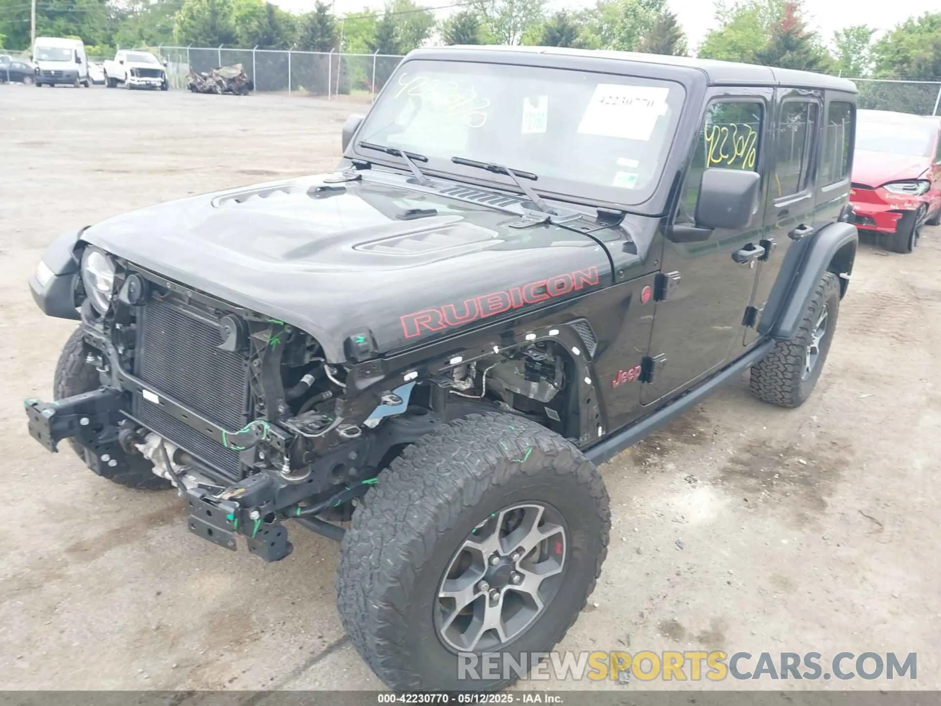 2 Photograph of a damaged car 1C4HJXFN0NW271351 JEEP WRANGLER UNLIMITED 2022