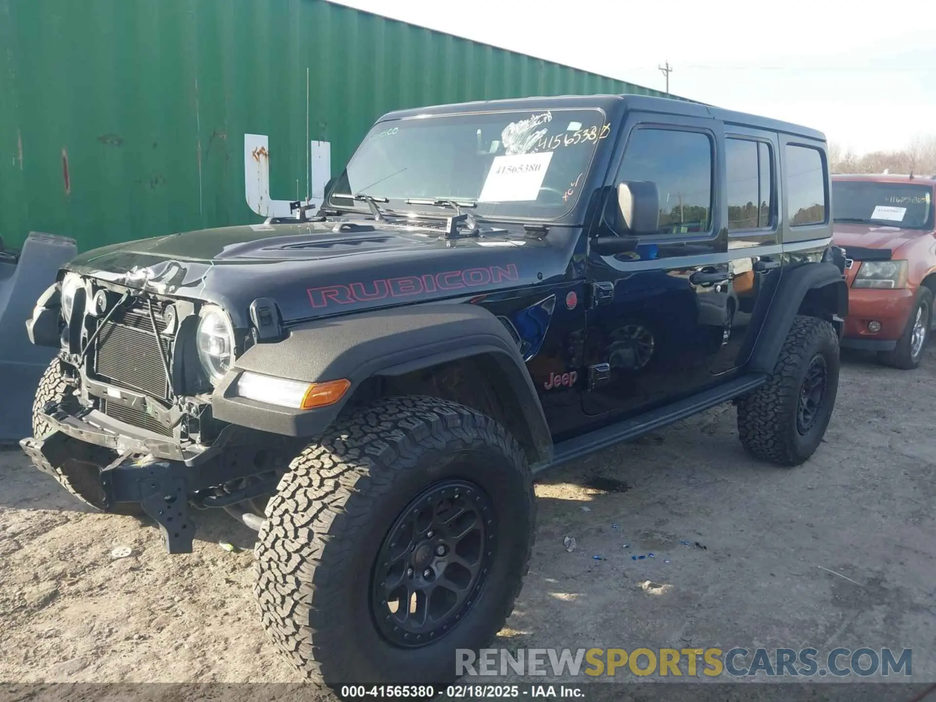 2 Photograph of a damaged car 1C4JJXFG9NW264028 JEEP WRANGLER UNLIMITED 2022