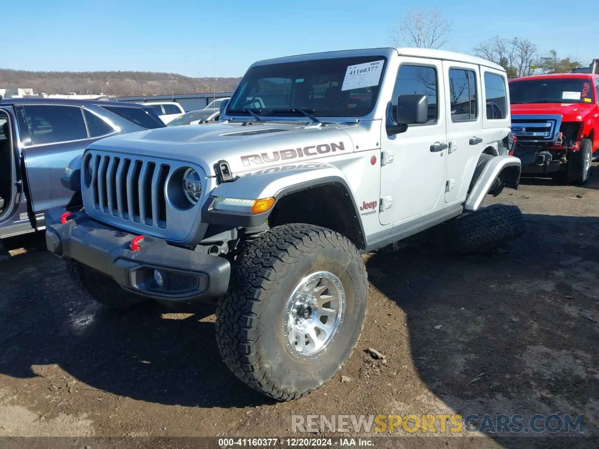 2 Photograph of a damaged car 1C4JJXFM7NW156139 JEEP WRANGLER UNLIMITED 2022