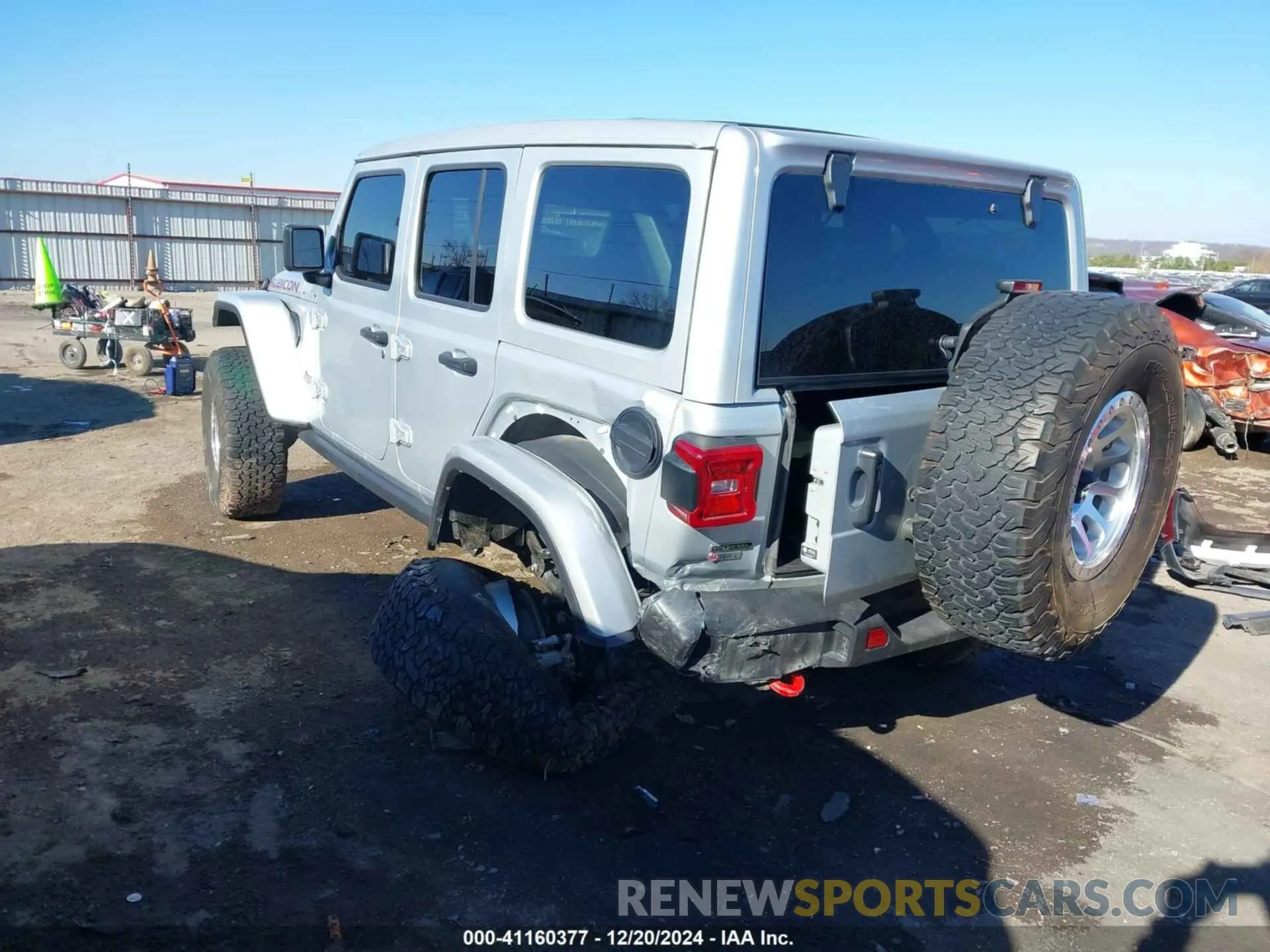 3 Photograph of a damaged car 1C4JJXFM7NW156139 JEEP WRANGLER UNLIMITED 2022