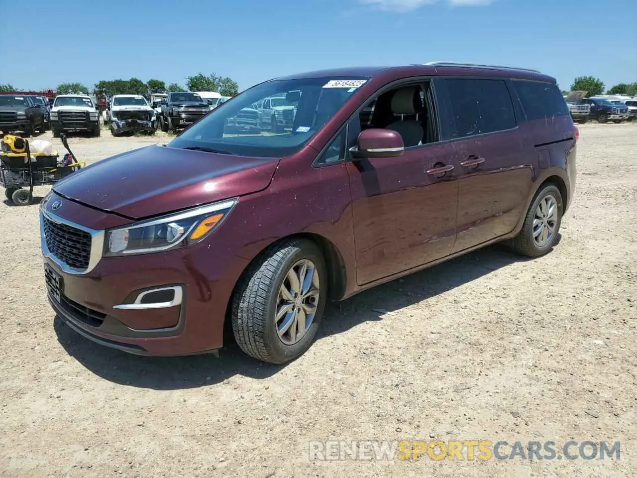 1 Photograph of a damaged car KNDMB5C11L6580812 KIA All Models 2020