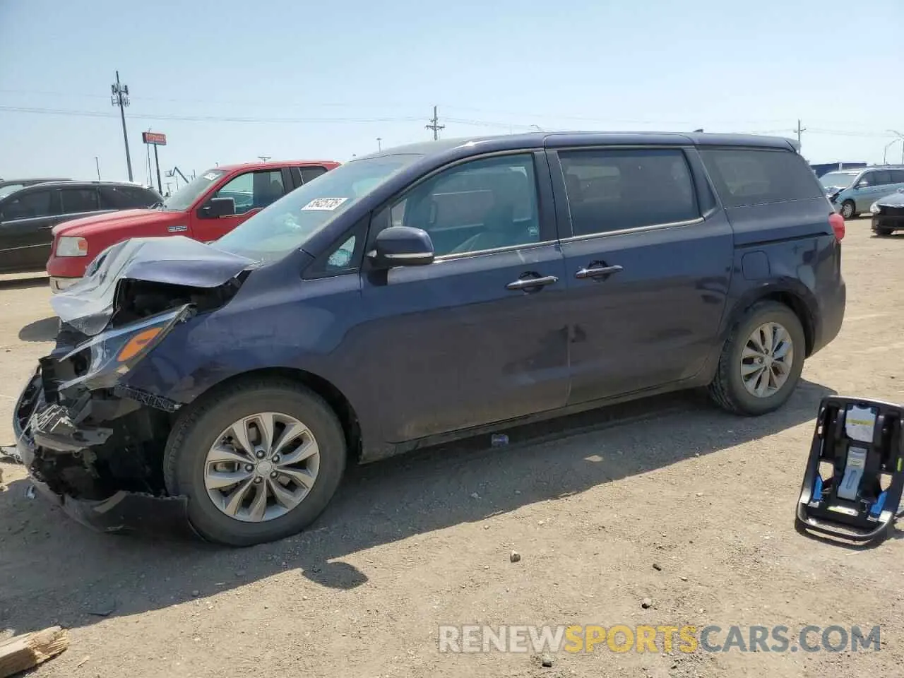 1 Photograph of a damaged car KNDMB5C15M6667288 KIA All Models 2021