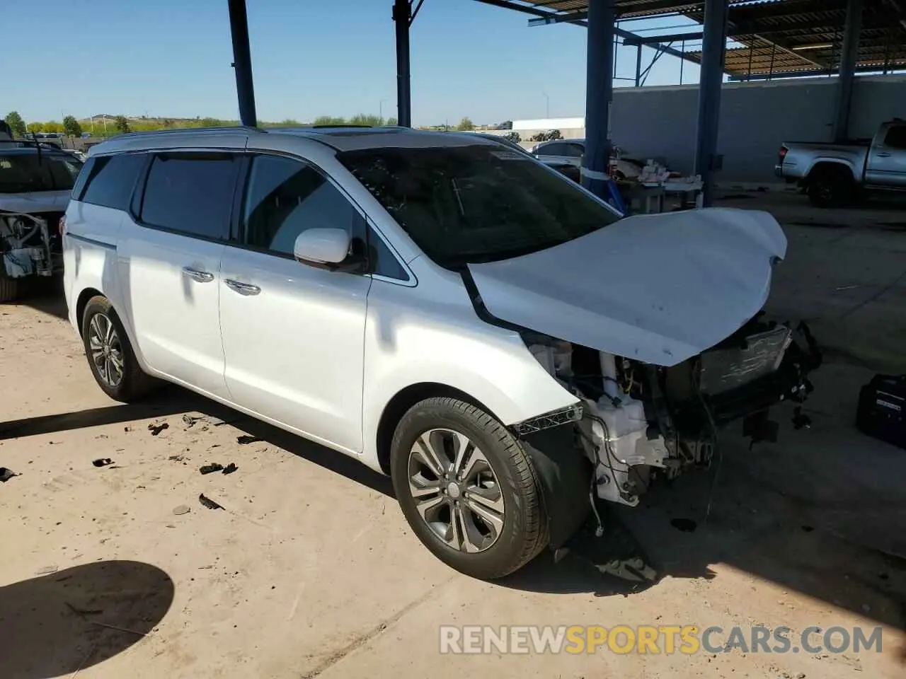 4 Photograph of a damaged car KNDMC5C11M6665437 KIA All Models 2021