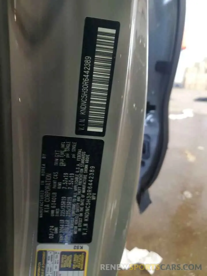 13 Photograph of a damaged car KNDNC5H30R6442389 KIA CARNIVAL E 2024
