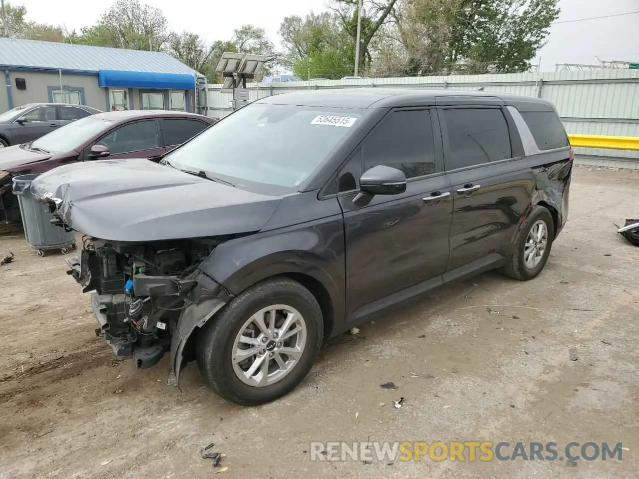 1 Photograph of a damaged car KNDNB4H3XN6096858 KIA CARNIVAL L 2022