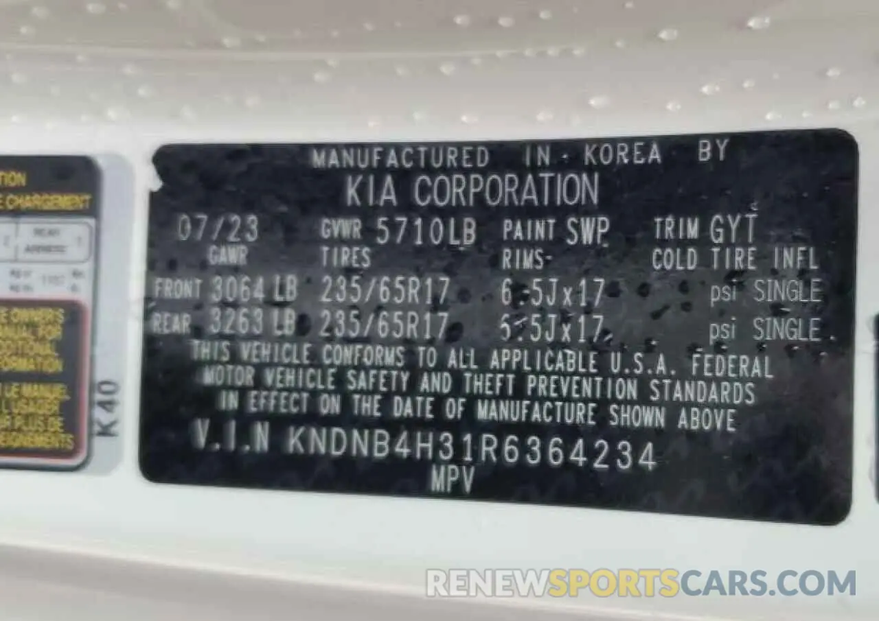 13 Photograph of a damaged car KNDNB4H31R6364234 KIA CARNIVAL L 2024