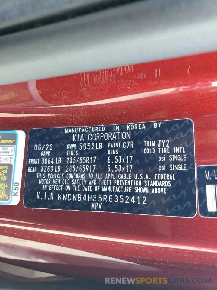 13 Photograph of a damaged car KNDNB4H35R6352412 KIA CARNIVAL L 2024