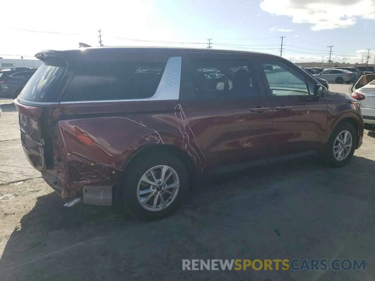3 Photograph of a damaged car KNDNB4H35R6352412 KIA CARNIVAL L 2024