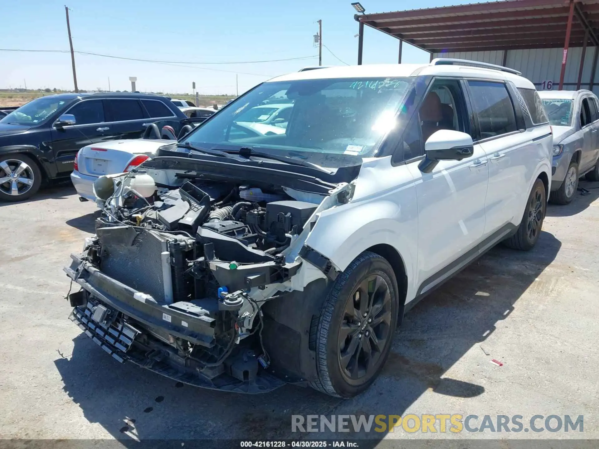 2 Photograph of a damaged car KNDNE5H30P6221317 KIA CARNIVAL MPV 2023