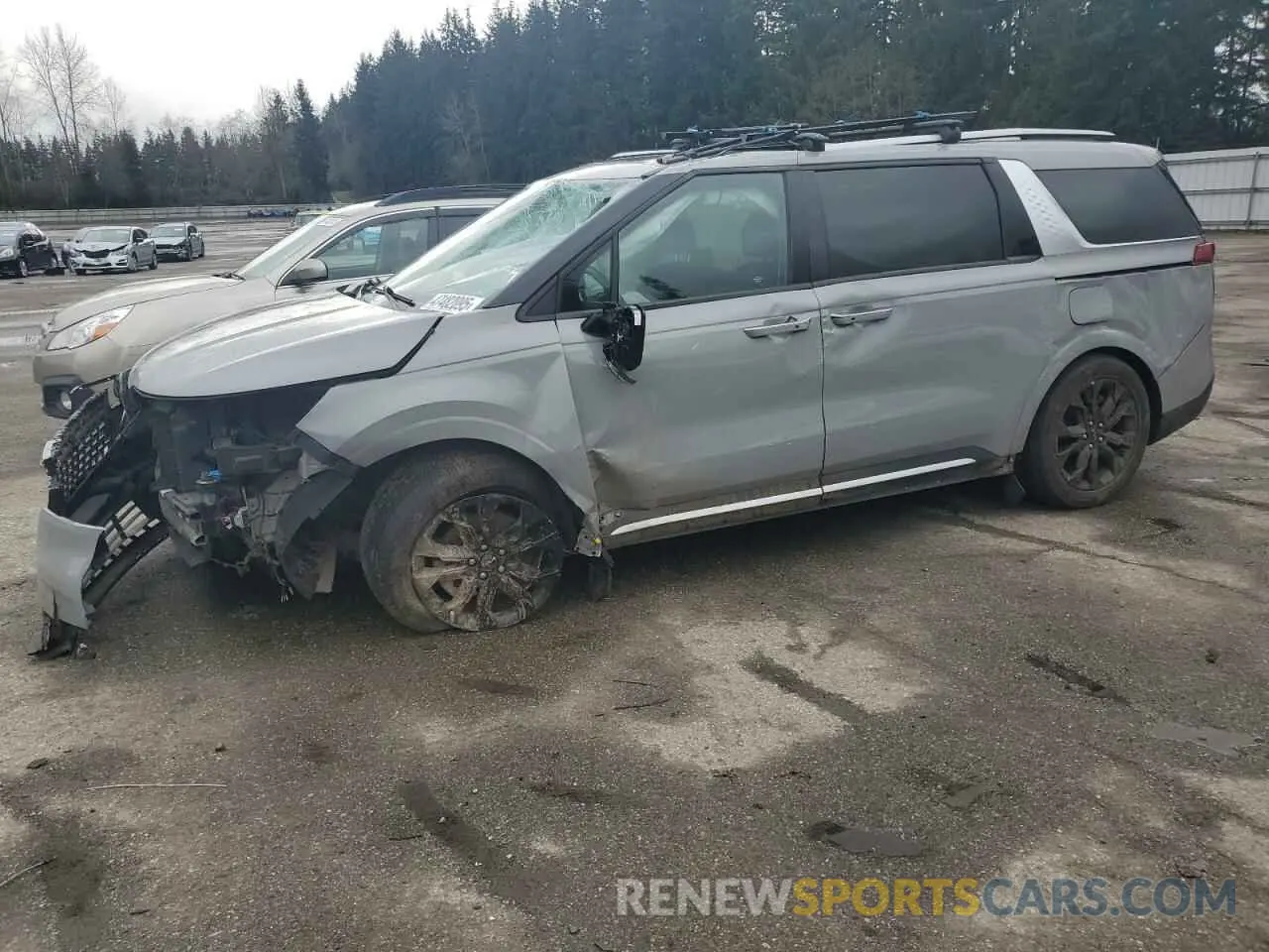 1 Photograph of a damaged car KNDNE5H36N6108081 KIA CARNIVAL S 2022