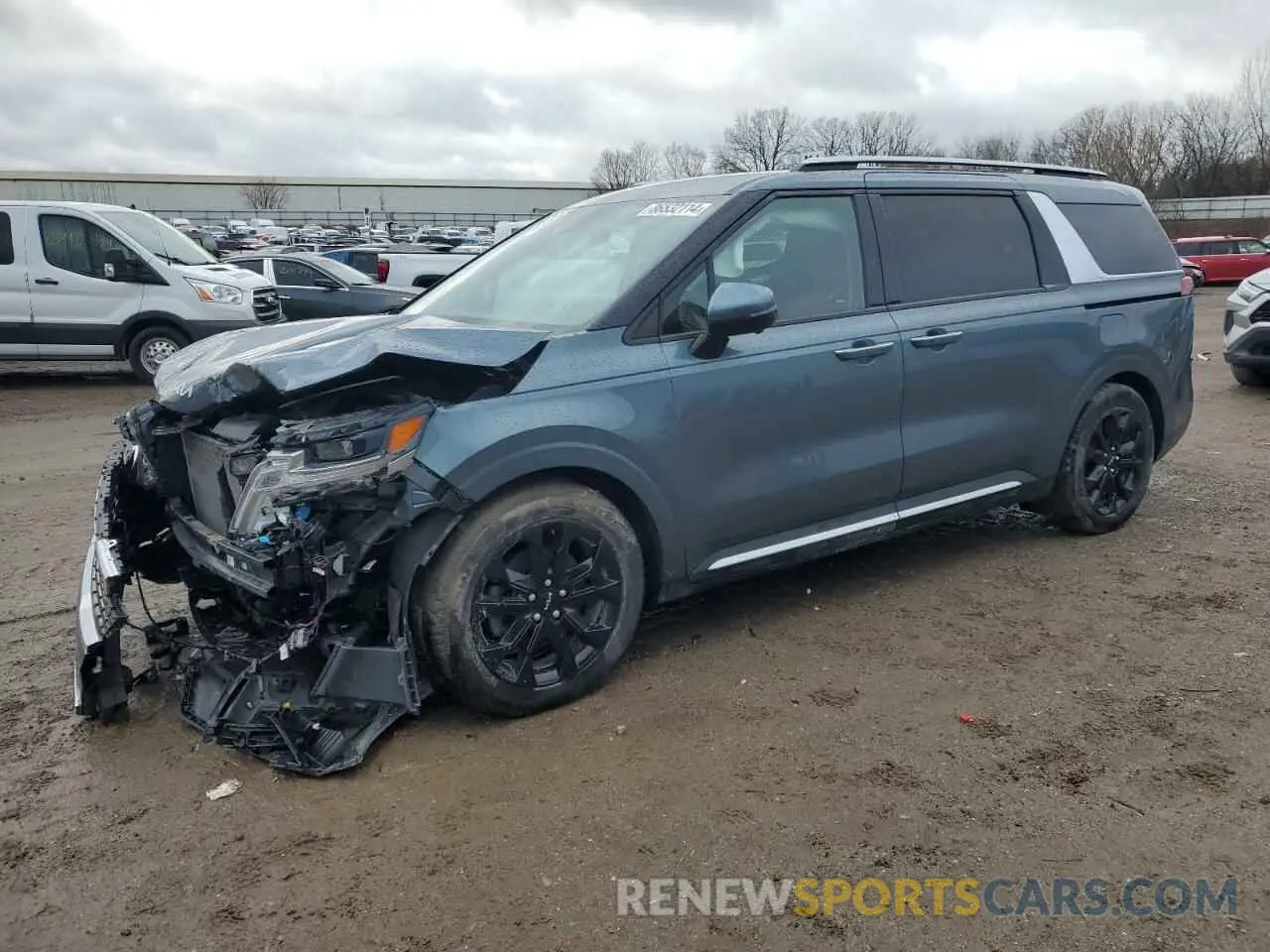 1 Photograph of a damaged car KNDNE5H3XN6101439 KIA CARNIVAL S 2022