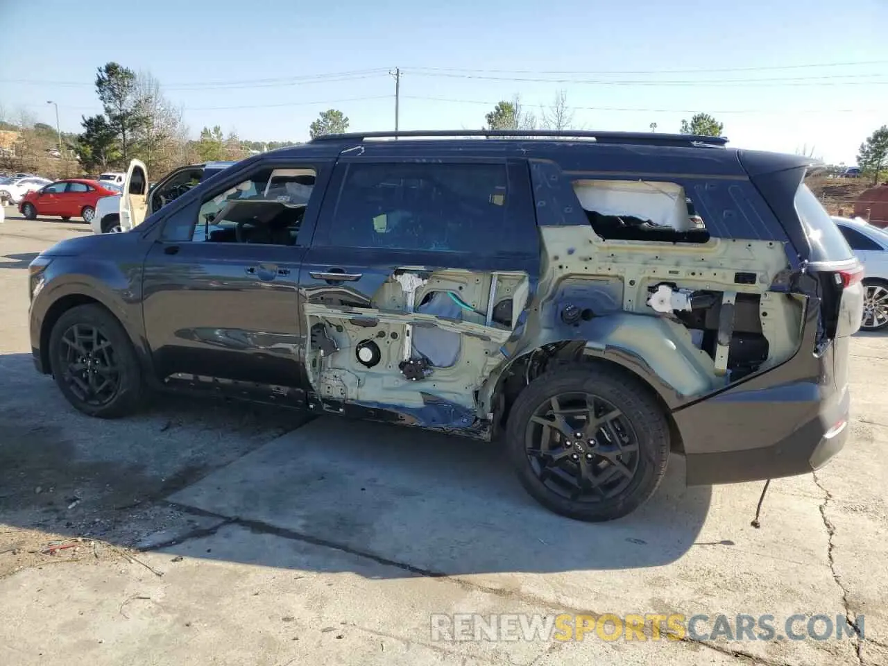 2 Photograph of a damaged car KNDNE5K38S6461393 KIA CARNIVAL S 2025