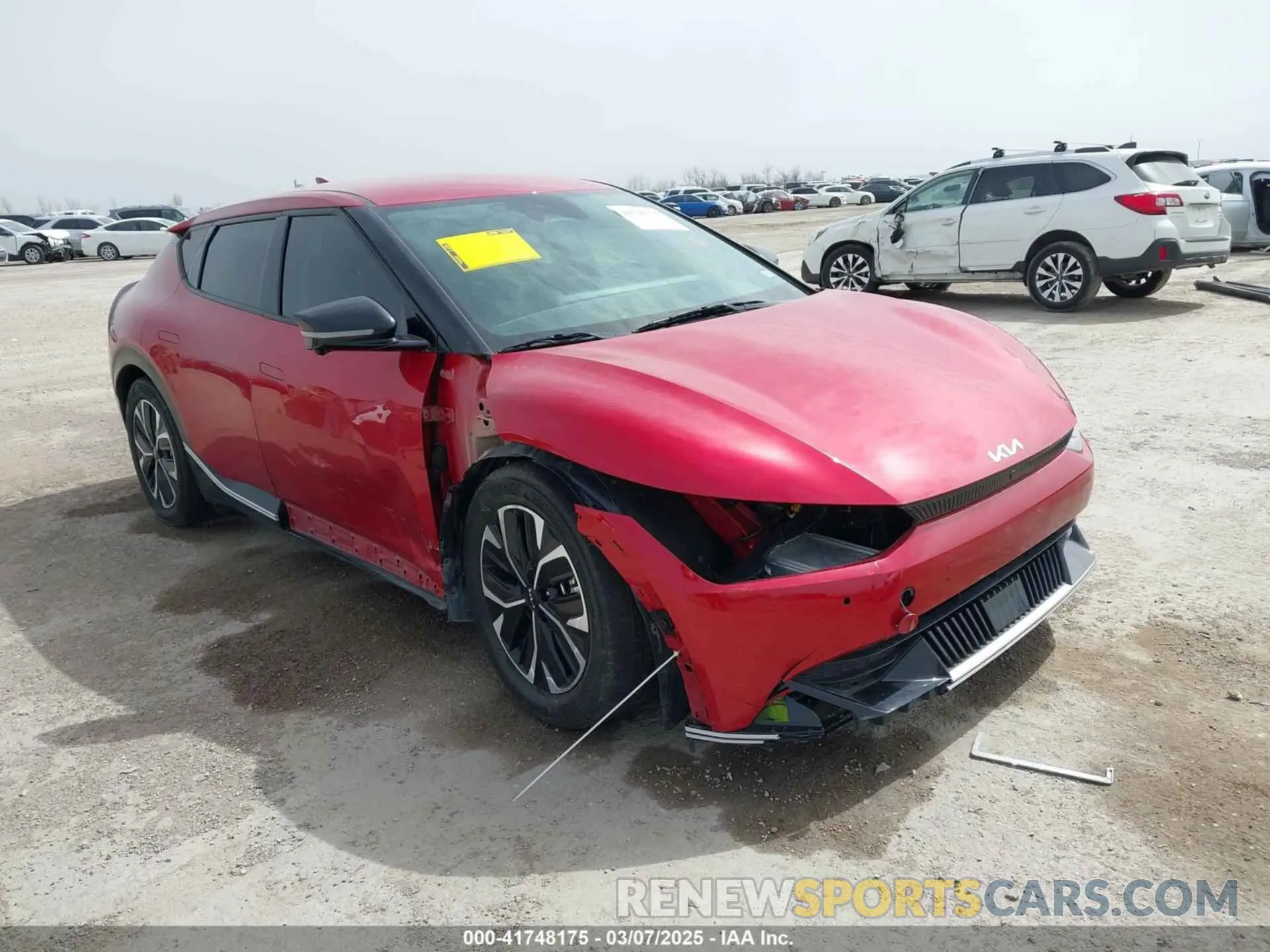 1 Photograph of a damaged car KNDC3DLC6N5089018 KIA EV6 2022